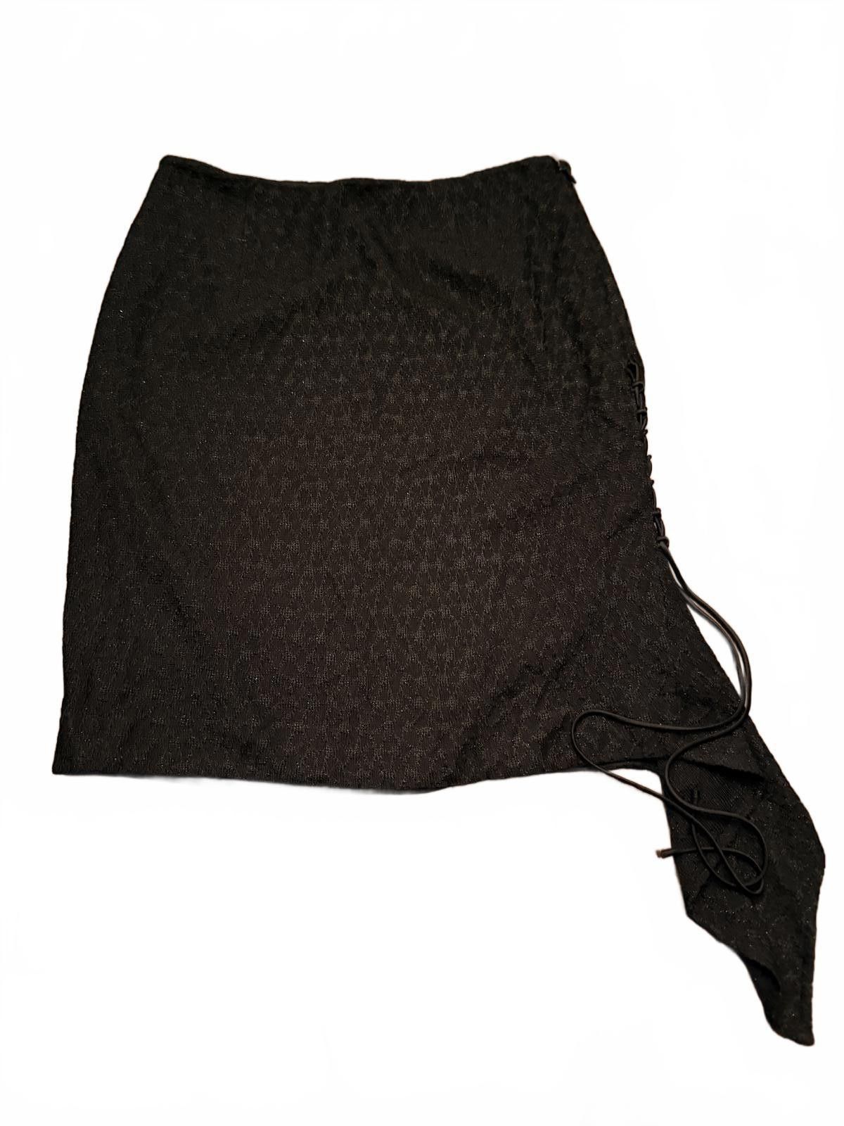 St. John St. John Evening Black Asymmetric Skirt Size 2 Size 26" / US 2 / IT 38 - 1 Thumbnail