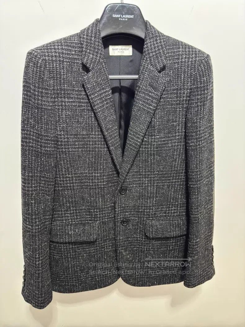 Saint Laurent Paris Saint Laurent Paris Snowflake Grey Patchwork Prince of Wal Size US S / EU 44-46 / 1 - 3 Thumbnail
