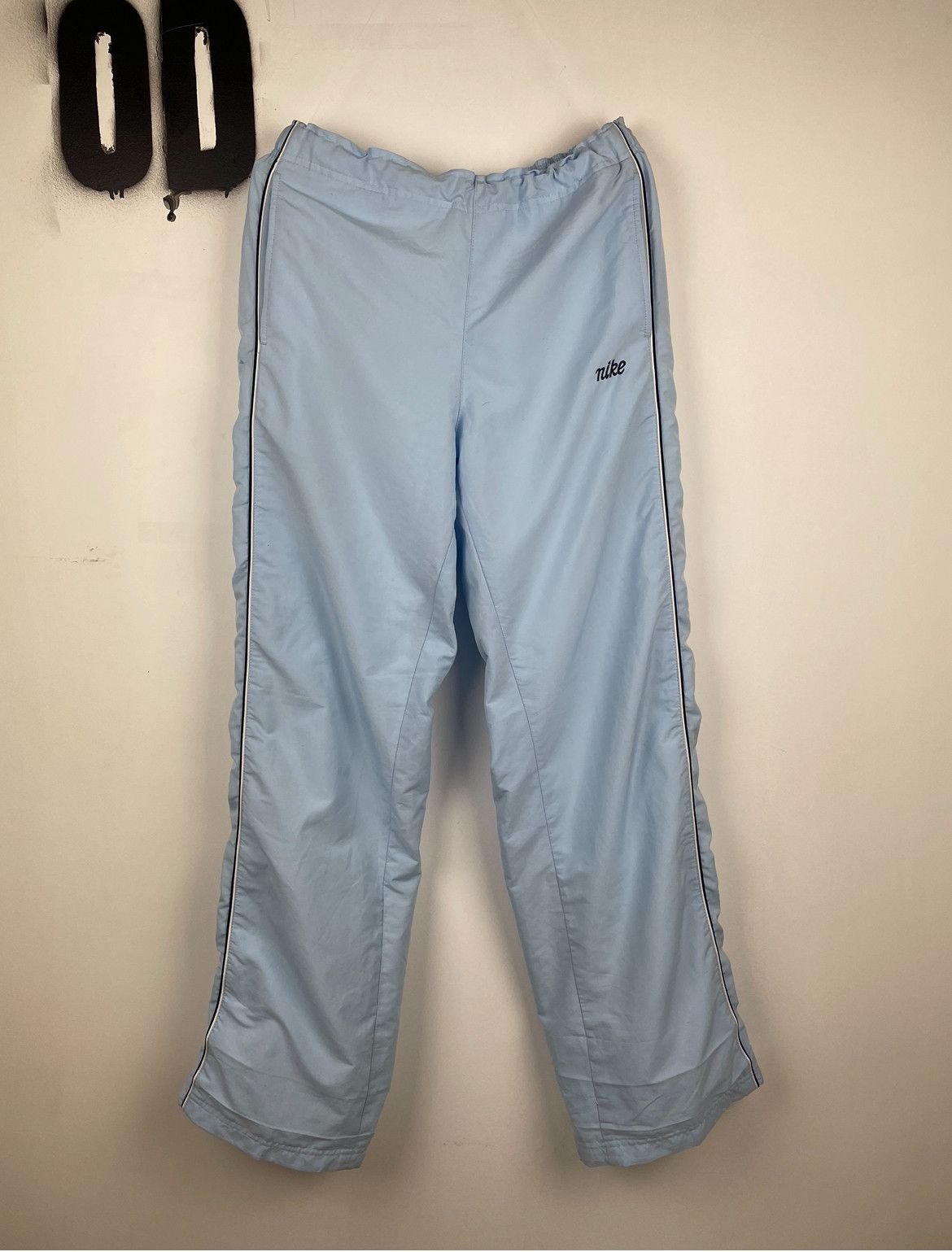 Nike Vintage Baggy Track Pants Baby Blue Size L