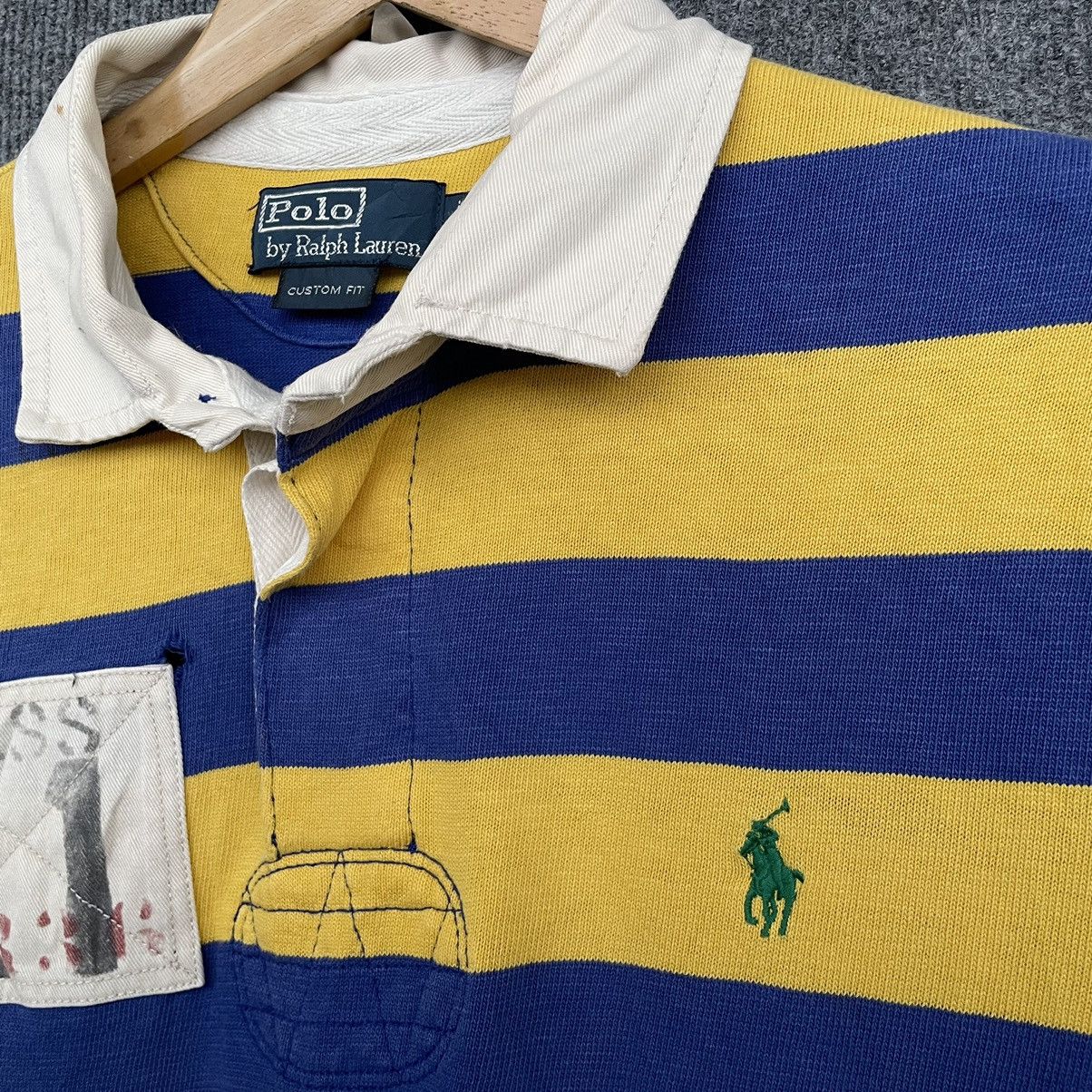 Polo Ralph Lauren × Rugby Ralph Lauren × Vintage 90s Polo by Ralph Lauren P-6 Polo Rugby All Single Sttich Size US M / EU 48-50 / 2 - 2 Thumbnail