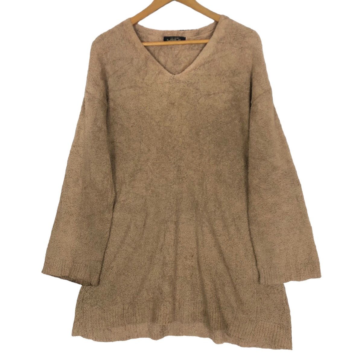 Issey Miyake Vintage Issey Miyake V-Neck Fleece Knitted Sweater