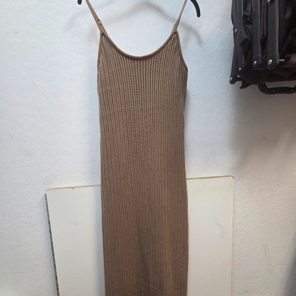 Other Freshman 1996 XL Dress Knitted-Brown Maxi Dress Vintage Size XL / US 12-14 / IT 48-50 - 1 Thumbnail