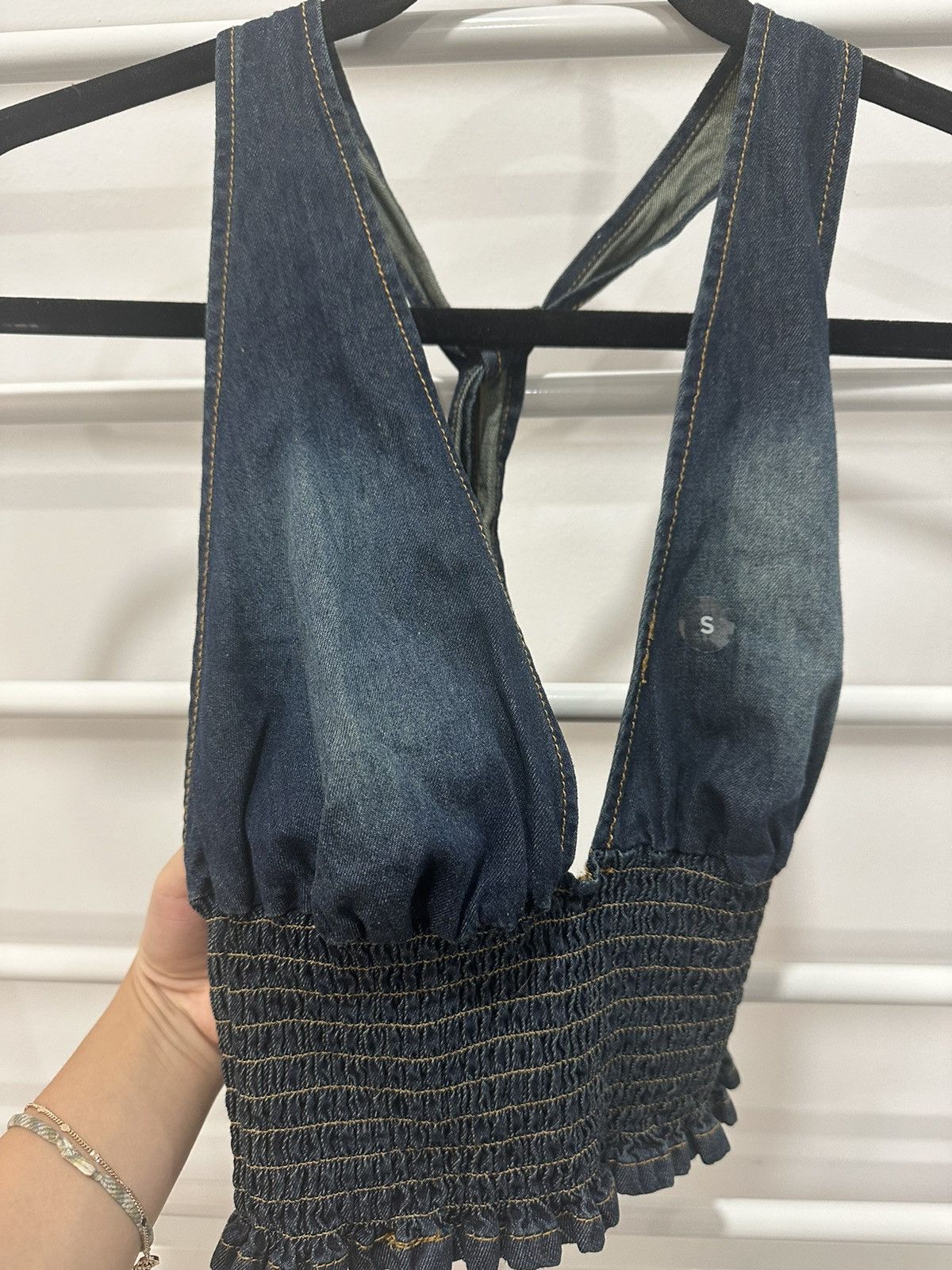 Other Denim Halter Top Size S / US 4 / IT 40 - 4 Thumbnail