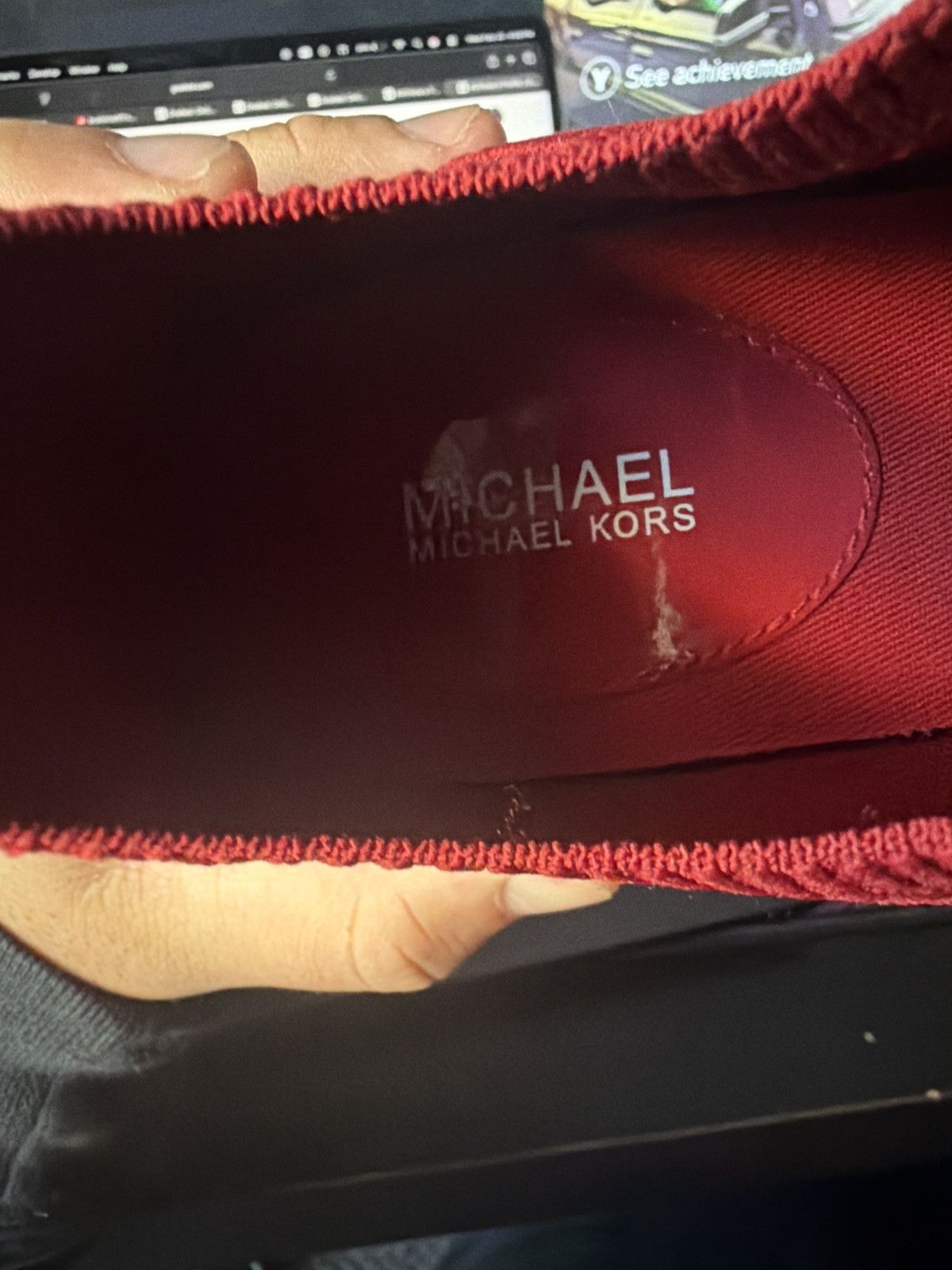 Michael Kors EMMET STRAP LACE UP LTHR/STP UP STDM MK CHARM Size US 8.5 / EU 41-42 - 7 Thumbnail