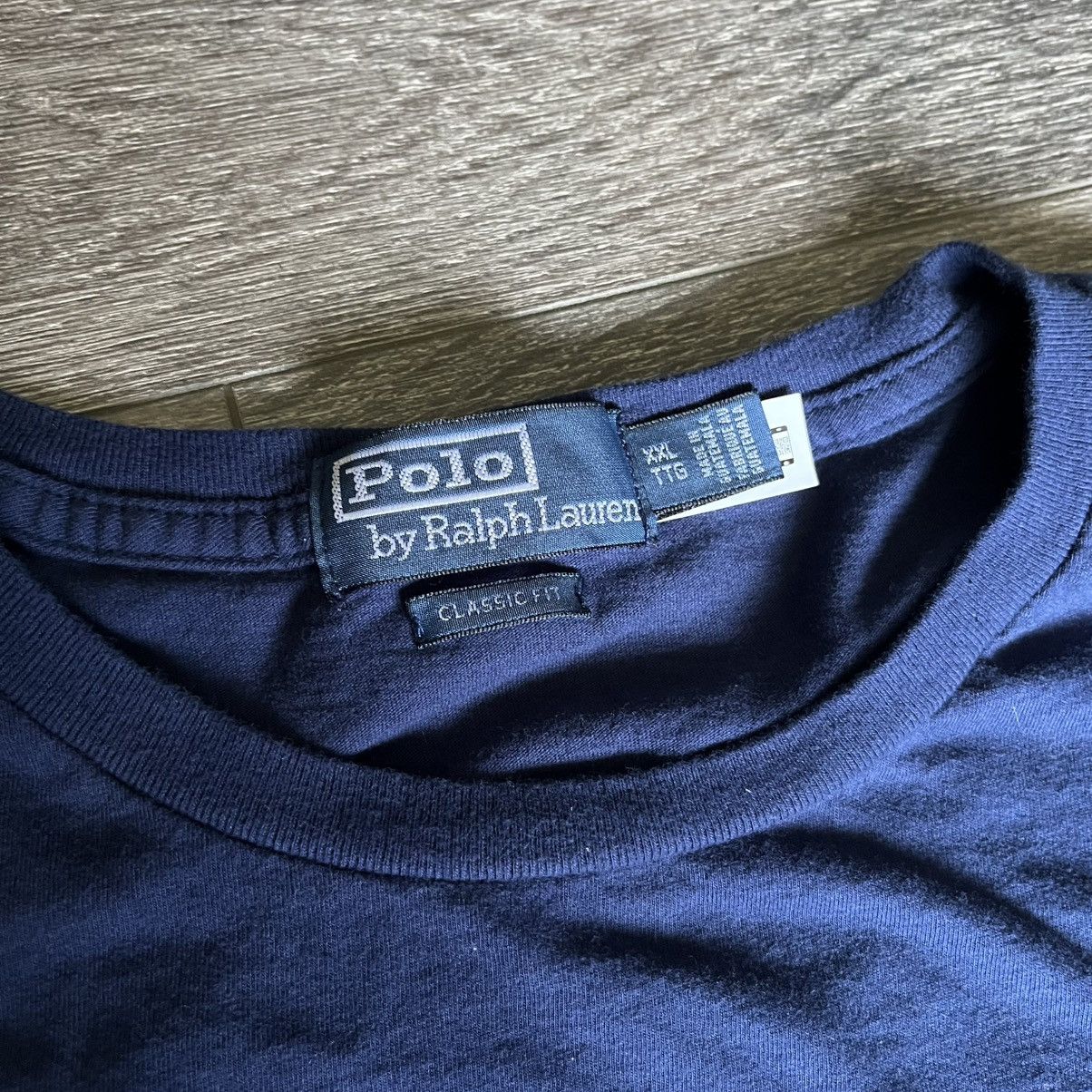 Polo Ralph Lauren × Ralph Lauren × Vintage Vintage Polo Ralph Lauren Classic Fit American Flag T Shirt Size US XXL / EU 58 / 5 - 5 Thumbnail