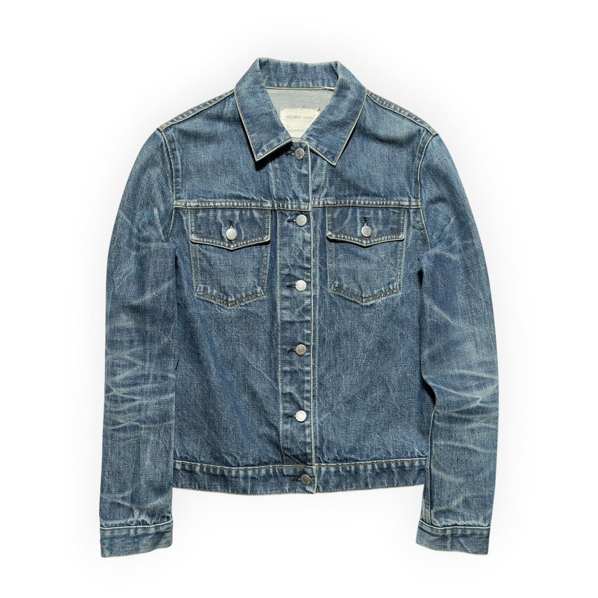 Helmut Lang 1997 Re-Edition Red Stripe Denim Jacket | Grailed