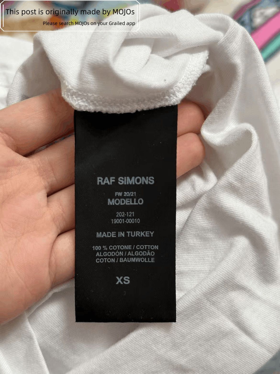 Raf Simons Raf Simons 21AW Oversized Apriual Drawing Tee Size US XS / EU 42 / 0 - 4 Thumbnail