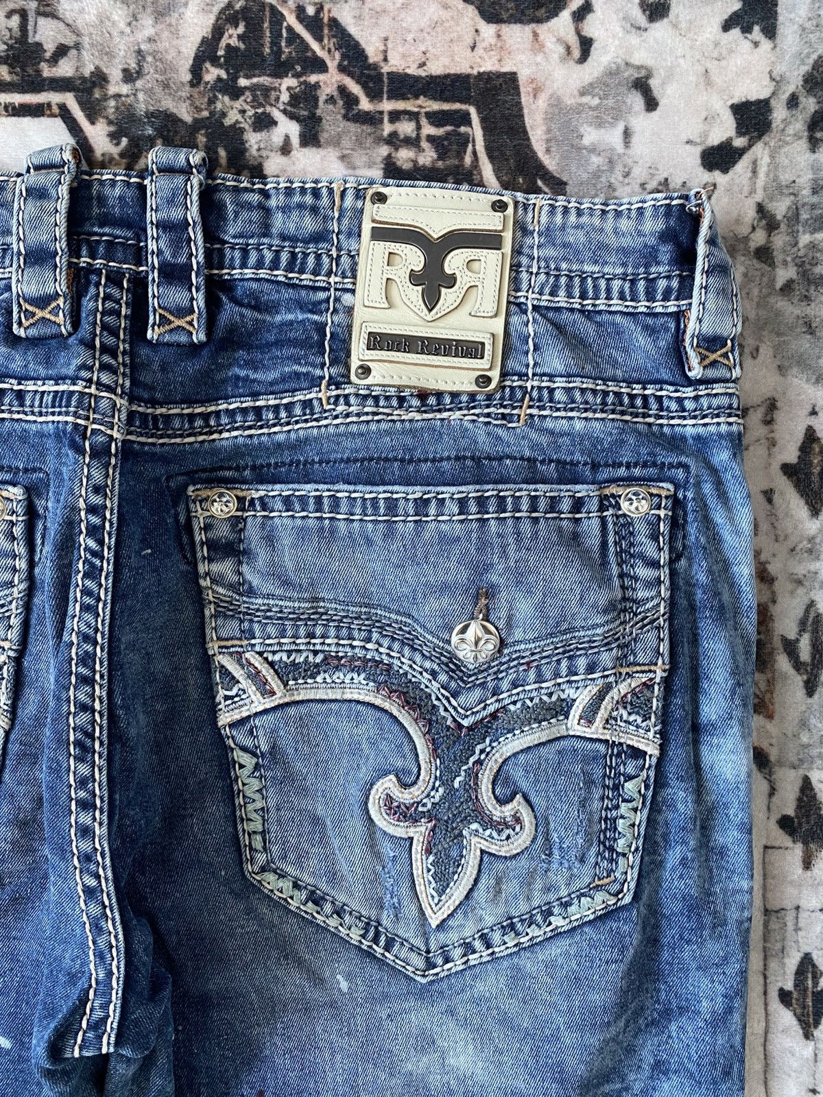 Rock Revival Rock Revival Custom Paint Jeans Y2K Size US 38 / EU 54 - 4 Thumbnail