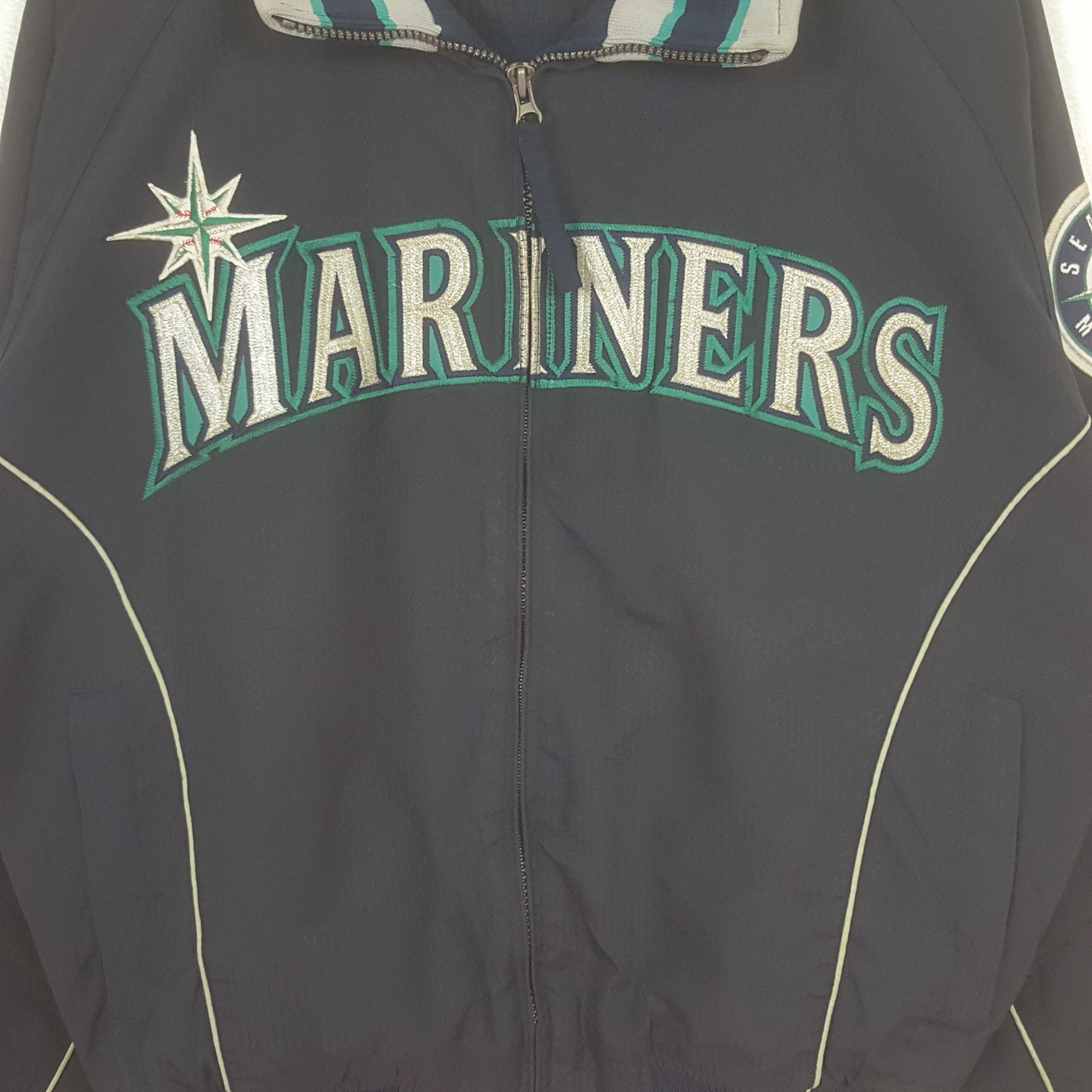 MLB Vintage Mariners American Baseball Team Jacket C321N5 Size US L / EU 52-54 / 3 - 2 Thumbnail