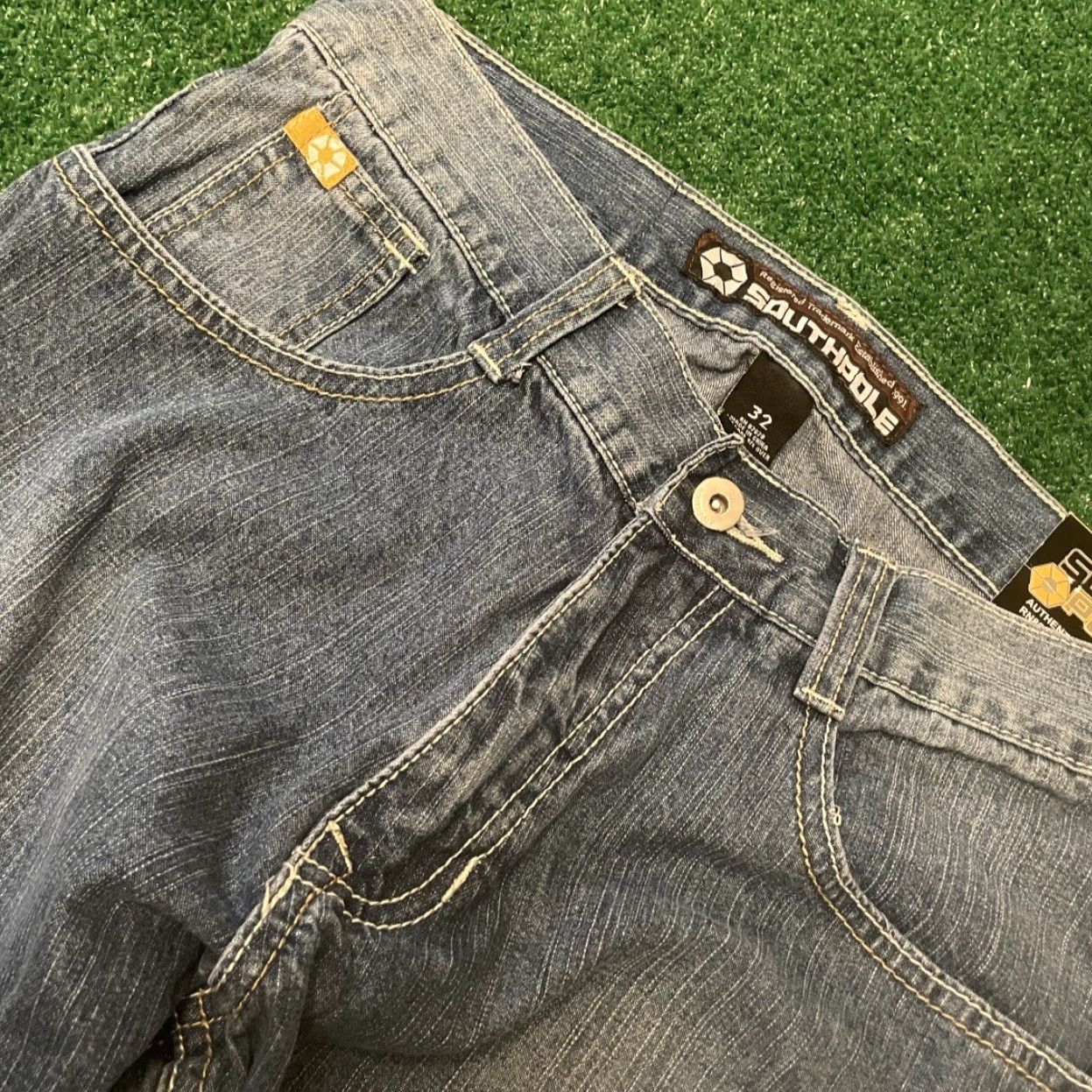 Southpole VINTAGE Southpole Jeans Baggy Slim Straight 32 NWT Mens 32x32 Grunge Y2K Skater Hip Hop Punk Size US 32 / EU 48 - 5 Thumbnail