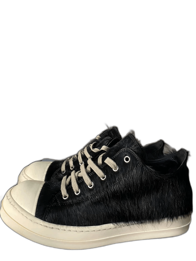 Rick Owens Rick Owens Low-Top Sneakers with Hair Detail Size US 9 / EU 42 - 1 Thumbnail