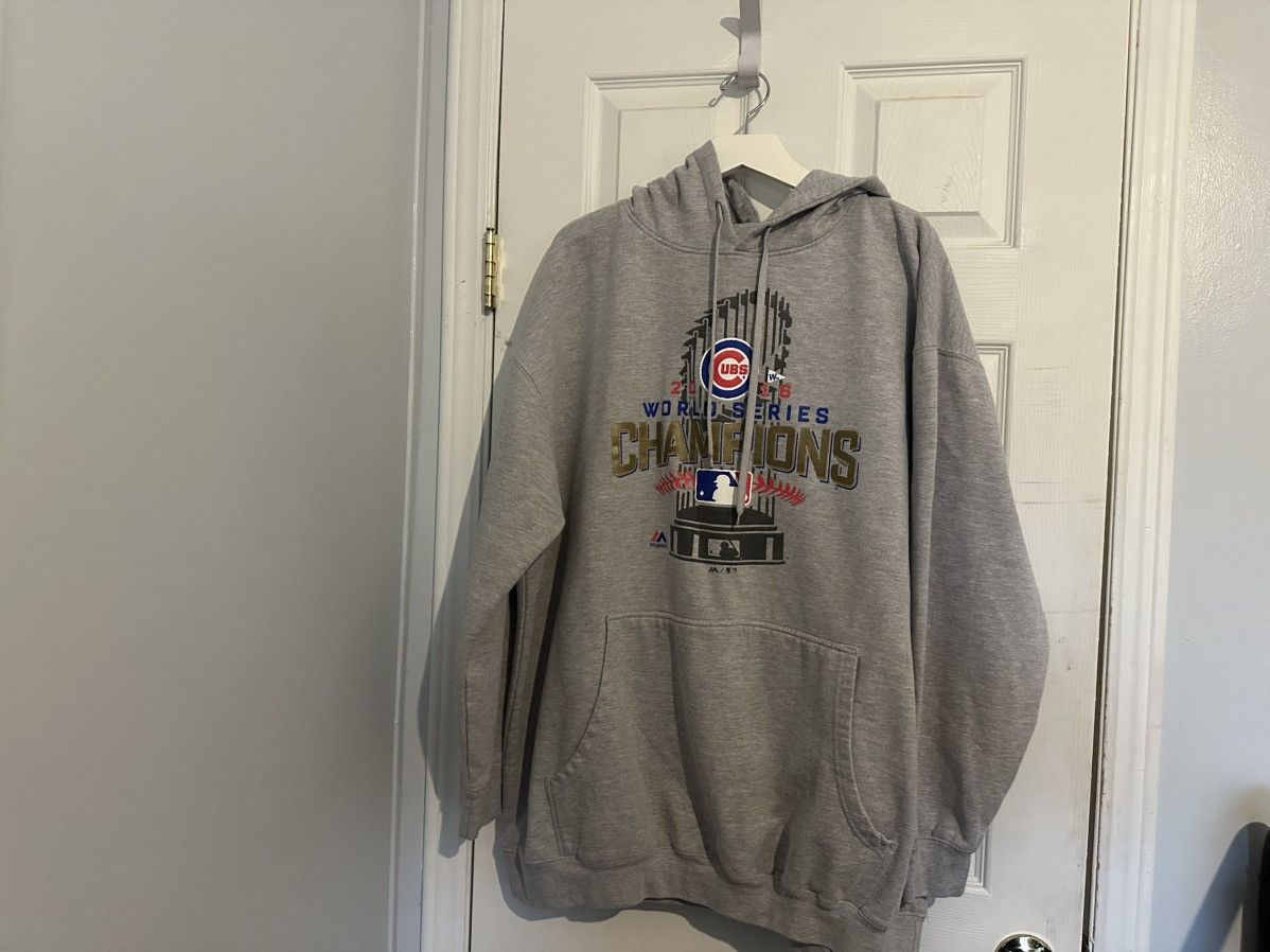 Majestic Majestic Chicago Cubs 2016 3XL World Series Champions Hoodie Size US XXL / EU 58 / 5 - 4 Thumbnail