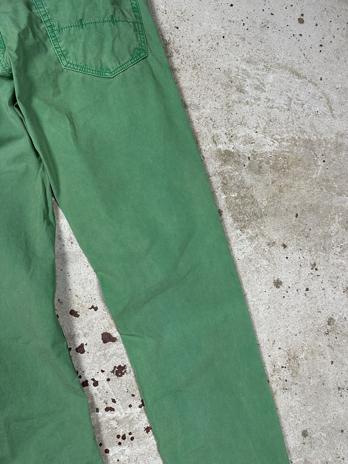 Polo Ralph Lauren × Ralph Lauren × Vintage Vintage Y2K Polo Ralph Lauren Washed Green Pants Size US 30 / EU 46 - 6 Thumbnail