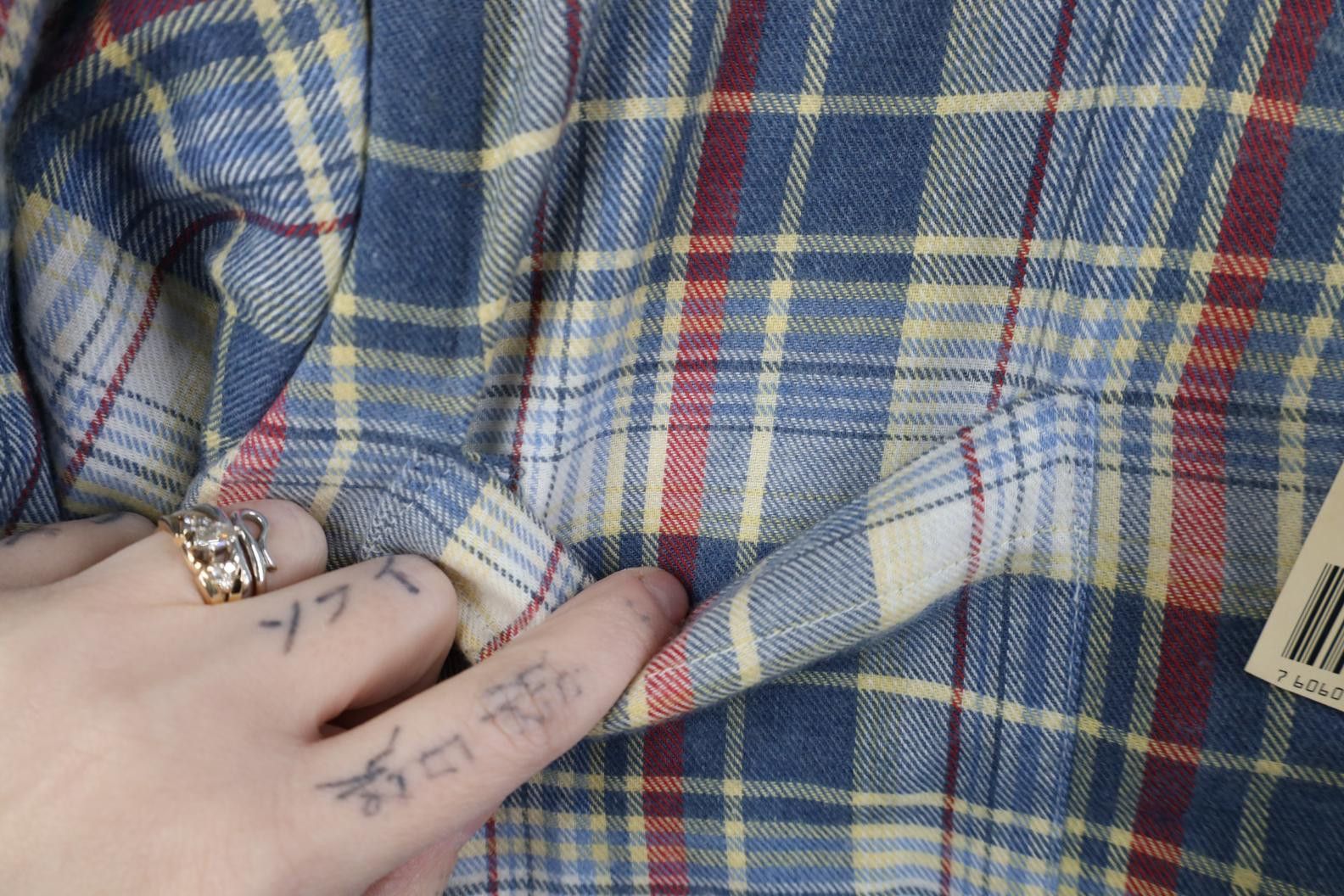 Vintage Deadstock Vintage 90s Streetwear Flannel Button Shirt Jacket Size US M / EU 48-50 / 2 - 7 Thumbnail