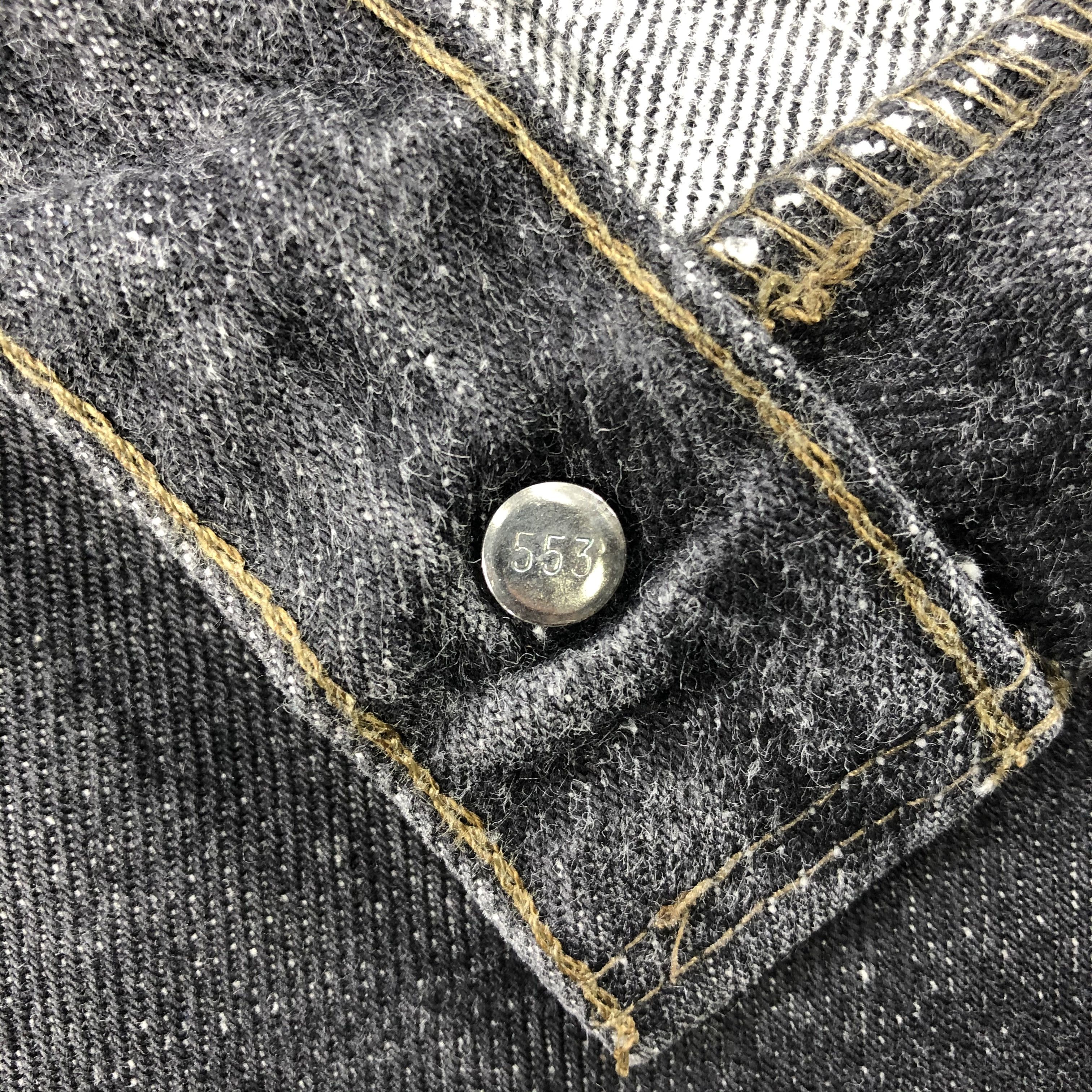 Levi's Vintage 90s Distress Levis 501 Black Jeans-JM1598 Size US 38 / EU 54 - 10 Thumbnail