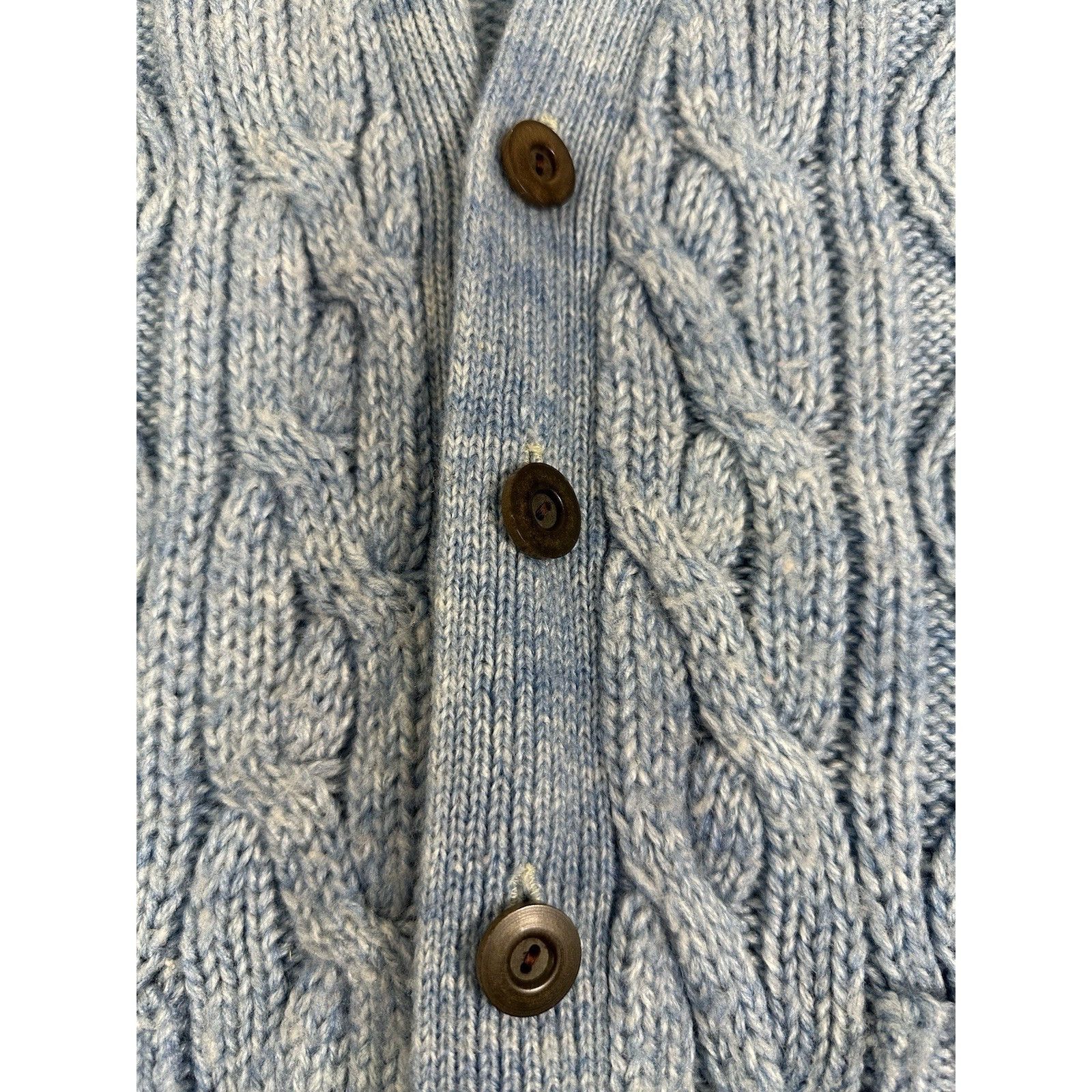 Sears Vintage Sears Knitted Cardigan Sweater Blue Size M / US 6-8 / IT 42-44 - 4 Thumbnail