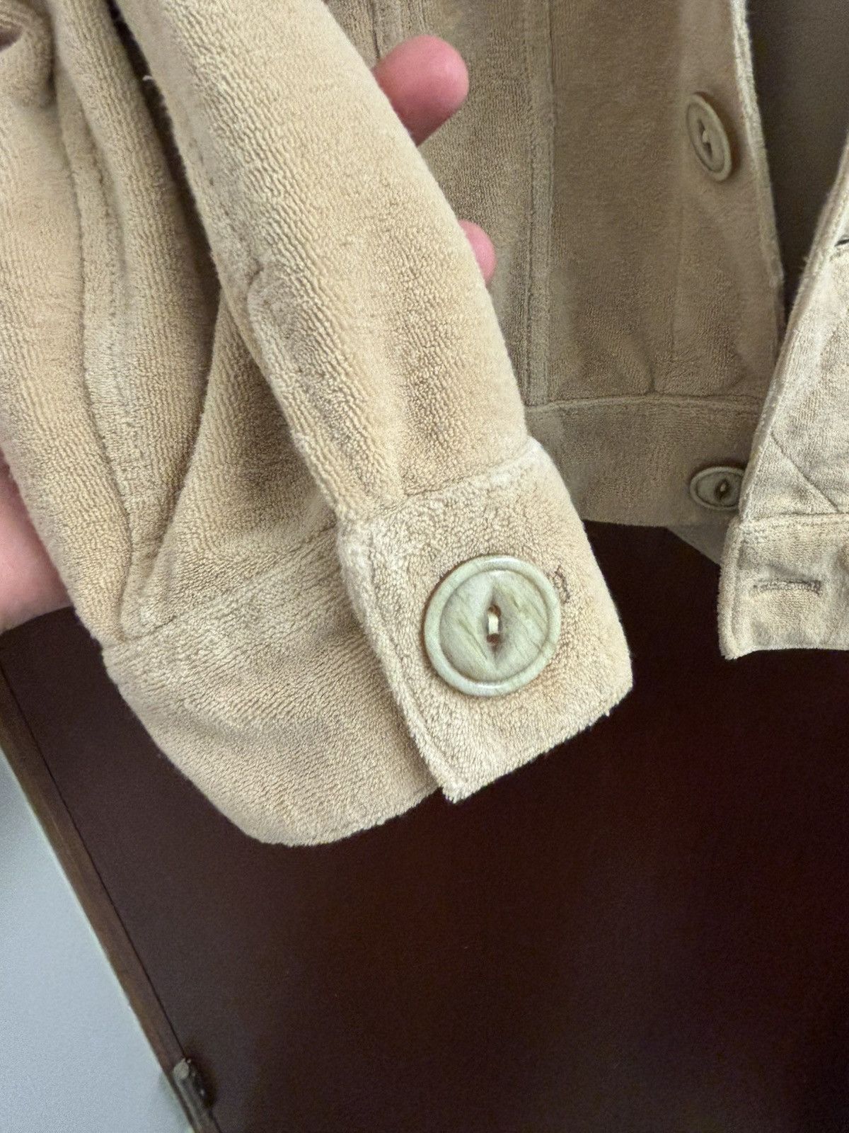 Edwin × Lee × Vintage SURF RIDER trucker jacket beige terry cloth Size US M / EU 48-50 / 2 - 7 Thumbnail