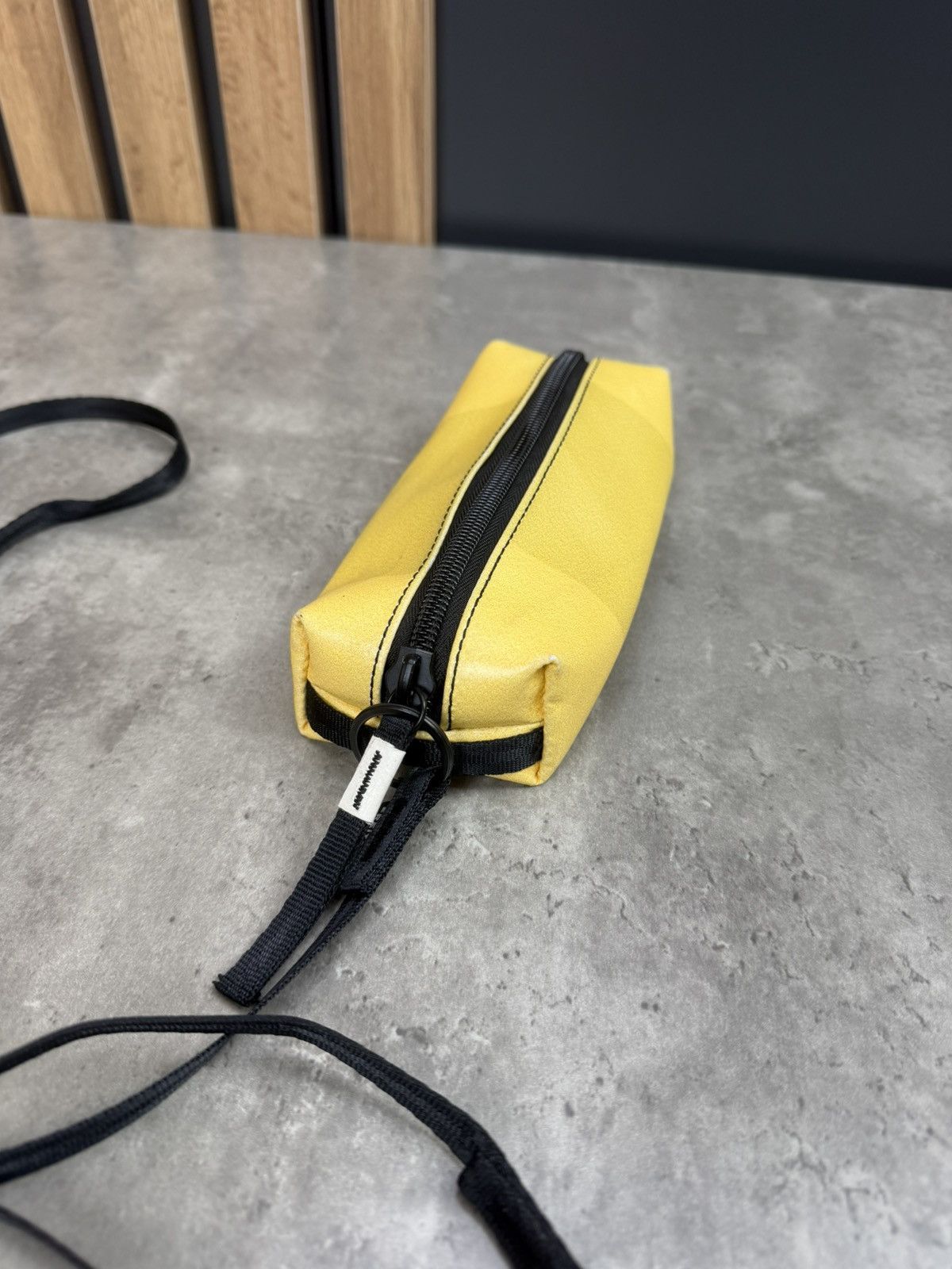 Freitag FREITAG Small Crossbody Pouch Yellow Recycled Tarp Mini Bag Size ONE SIZE - 4 Thumbnail