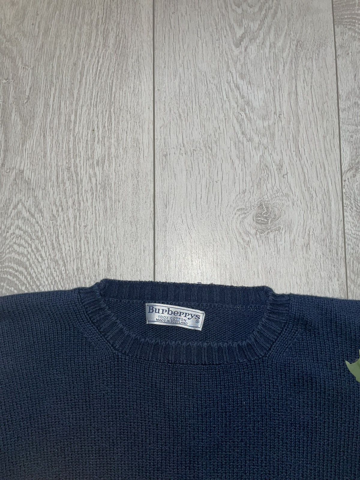 Burberry × Vintage Sweater Burberrys Vintage 90s Scotland Size US XXL / EU 58 / 5 - 5 Thumbnail