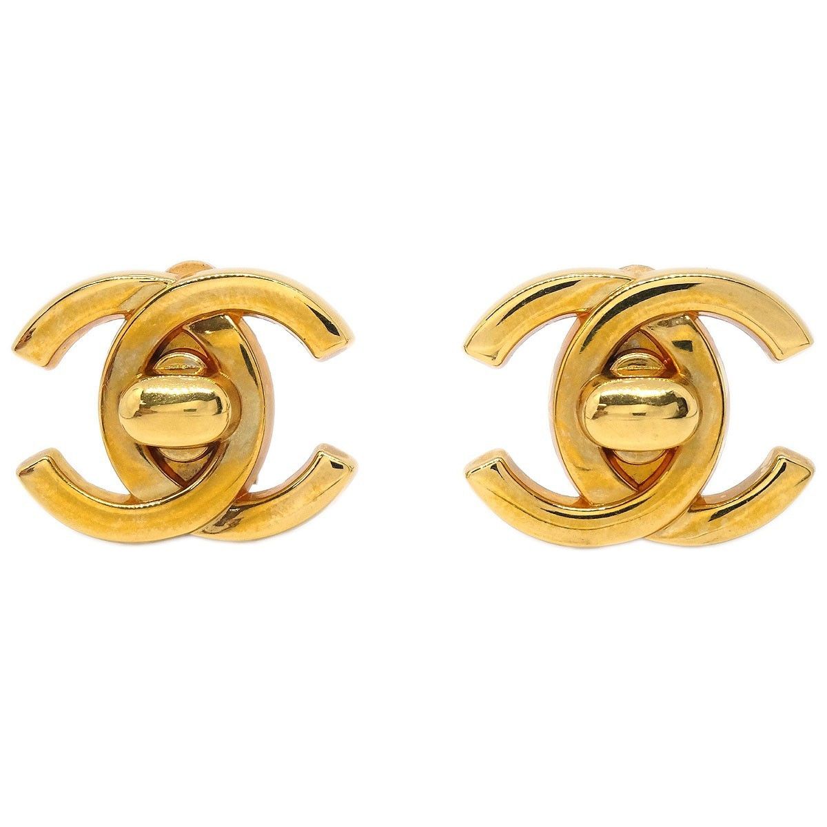 Chanel Chanel CC Turnlock Clip-On Earrings Metal Size ONE SIZE - 1 Thumbnail
