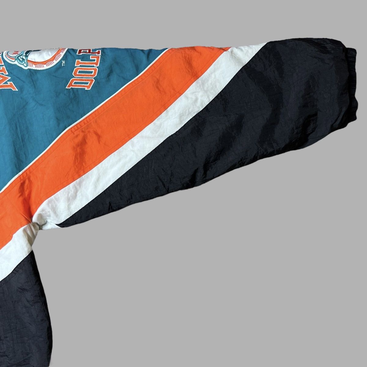 NFL × Starter × Vintage Vtg 1990s NFL Miami Dolphins Zip Up Starter Puffer Jacket Size US XL / EU 56 / 4 - 5 Thumbnail