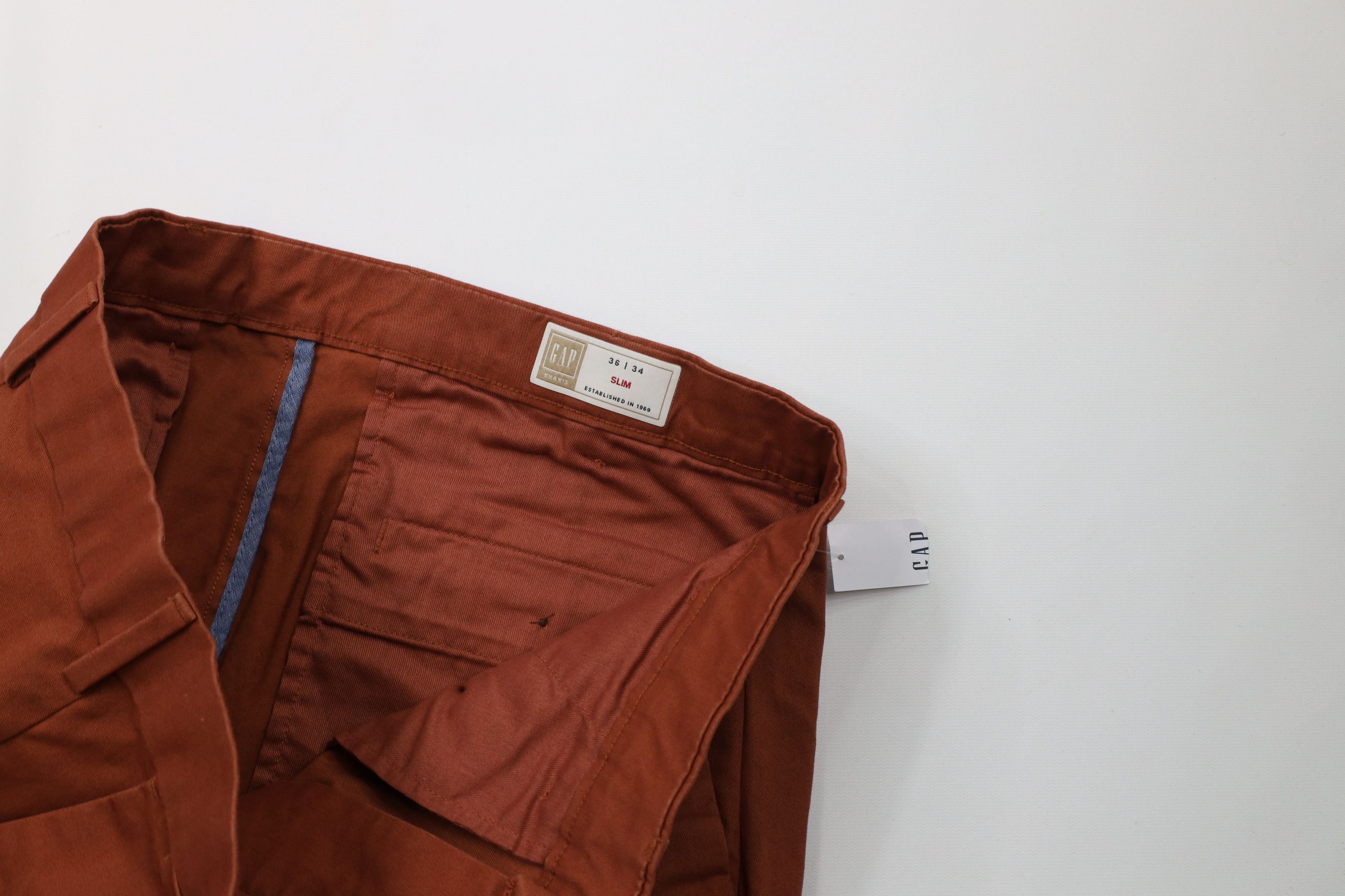 Gap Deadstock Y2K Gap Stretch Chino Pants Trousers Saddle Brown Size US 36 / EU 52 - 7 Thumbnail