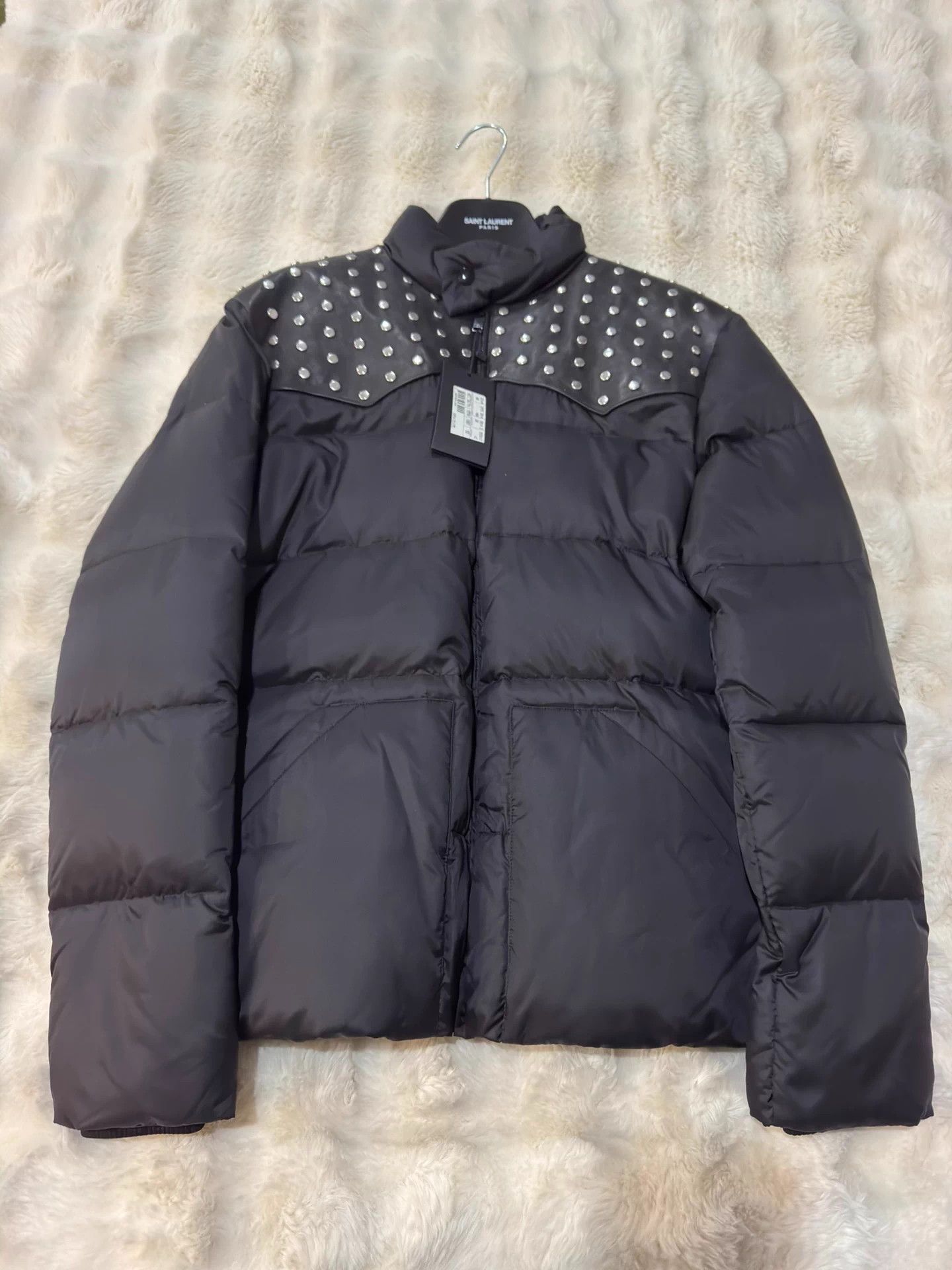 Saint Laurent Paris Saint Laurent SLP 14 Rivet Sheepskin Down Jacket 52 Rare New Size US L / EU 52-54 / 3 - 1 Thumbnail