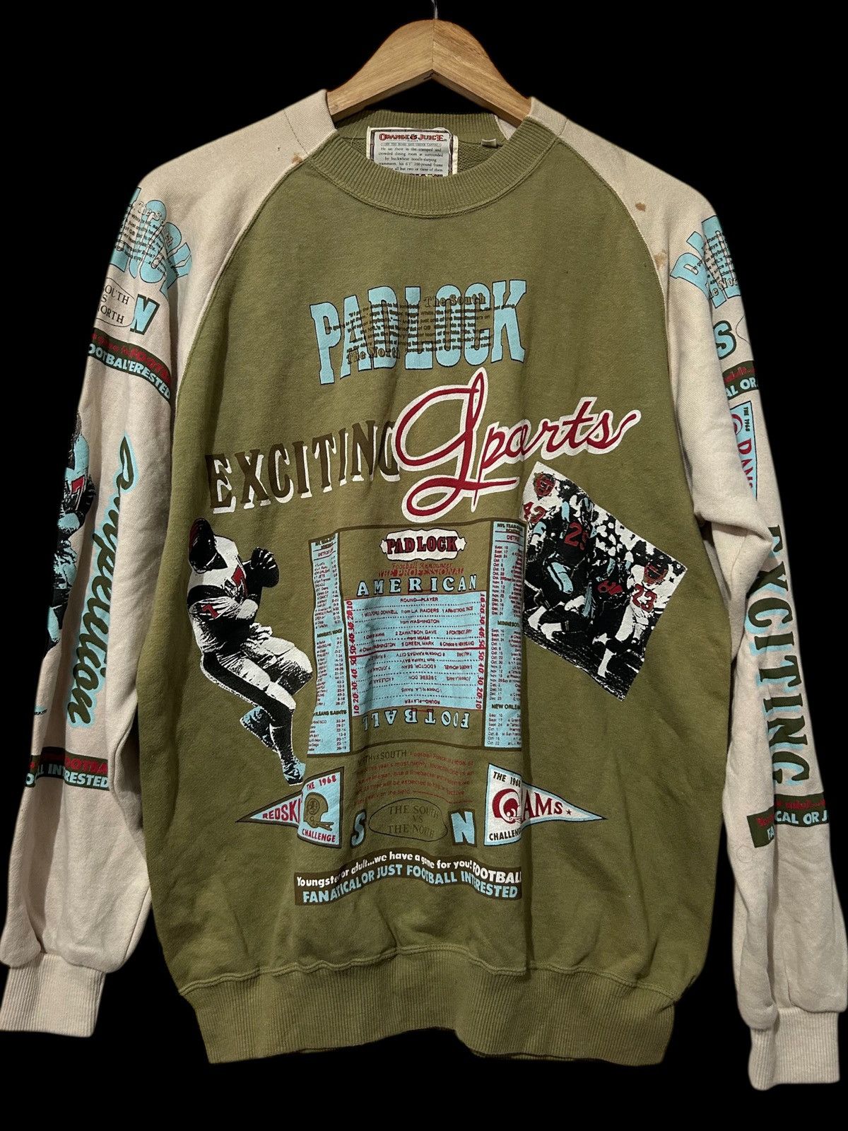 NFL × Vintage 80s Football League Pacific Coast rare allover print sweat Size US L / EU 52-54 / 3 - 1 Thumbnail