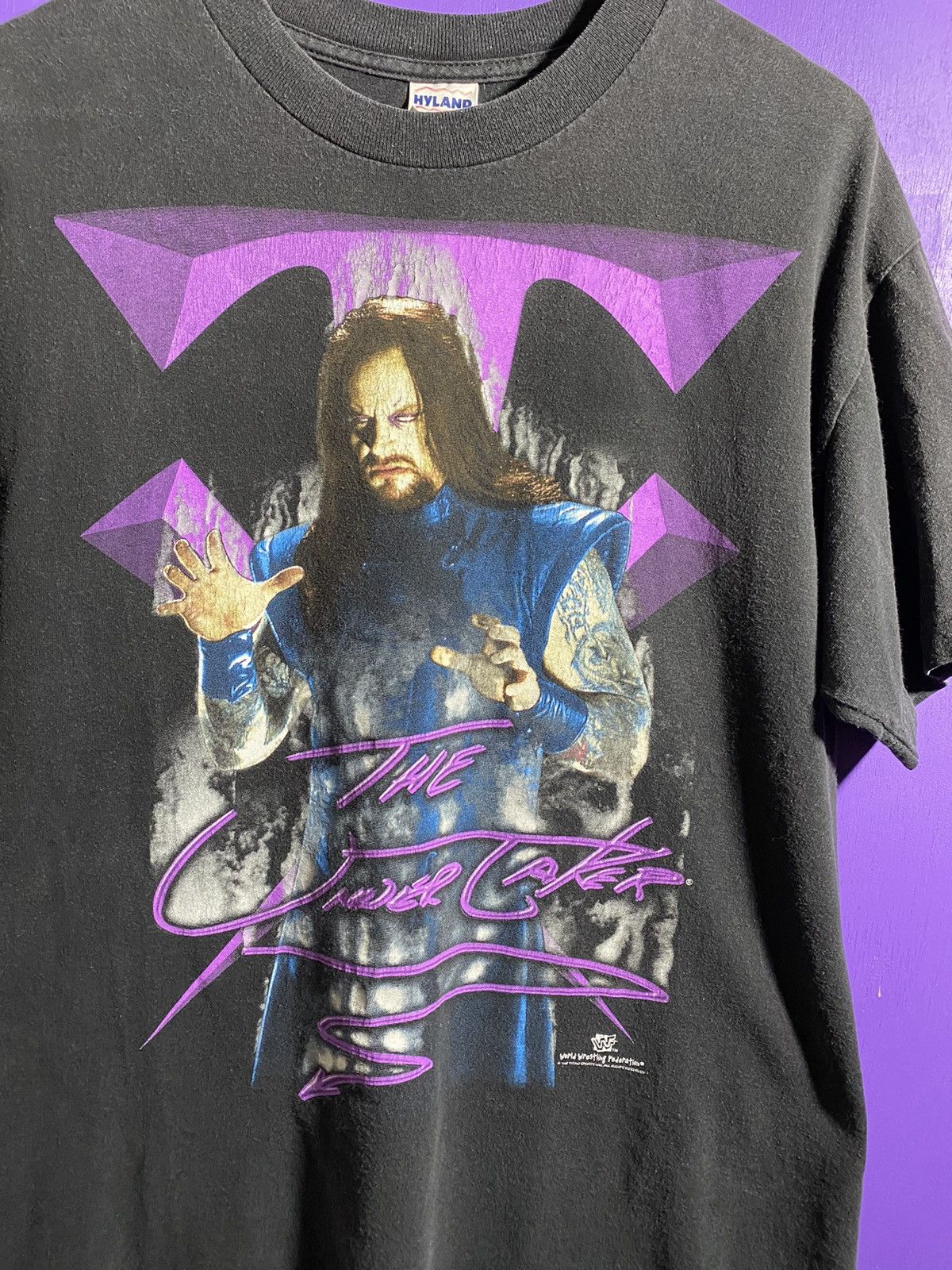 Vintage × WWF Vintage 1998 WWF the undertaker faded t-shirt Size US L / EU 52-54 / 3 - 3 Thumbnail