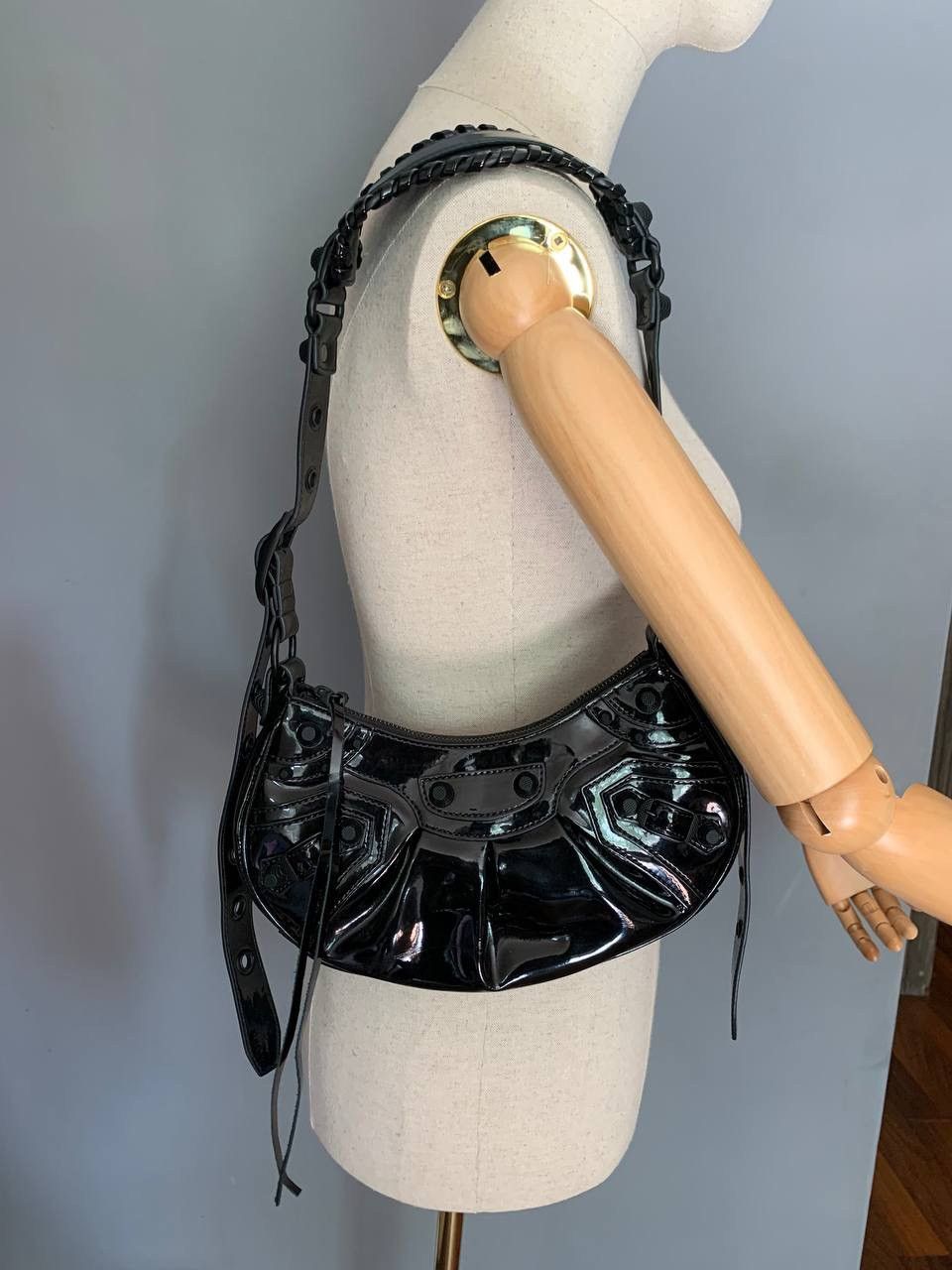 Balenciaga Balenciaga Le Cagole Bag women black logo 100% Auth Size:XS Size ONE SIZE - 2 Thumbnail