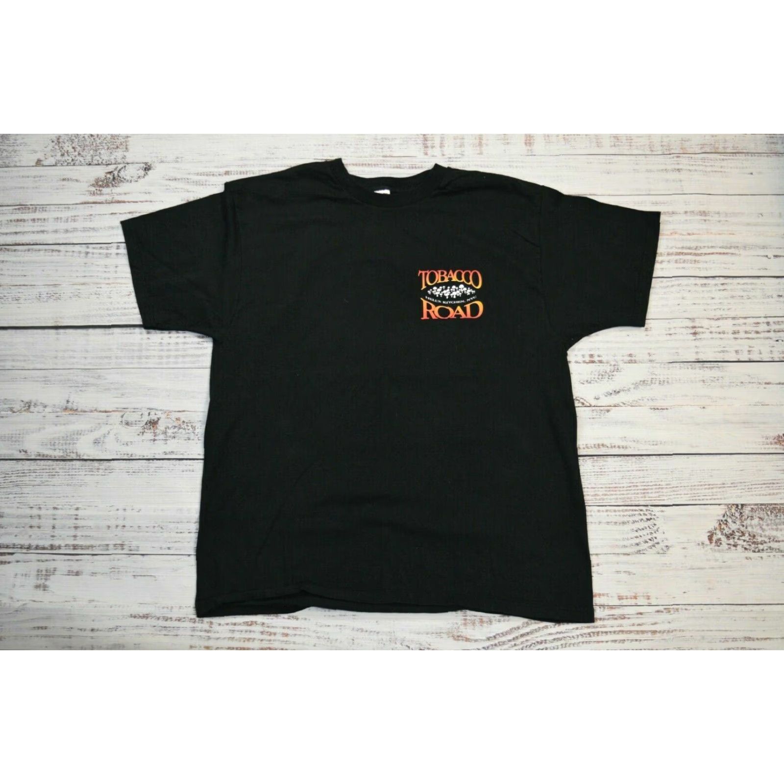 Fruit Of The Loom VINTAGE Tobacco Road Hell's Kitchen NYC Dive Bar T Shirt Unisex XL Black, Graphic Tee, 23" Pit 27.5" Hem, USA Size US XL / EU 56 / 4 - 2 Thumbnail