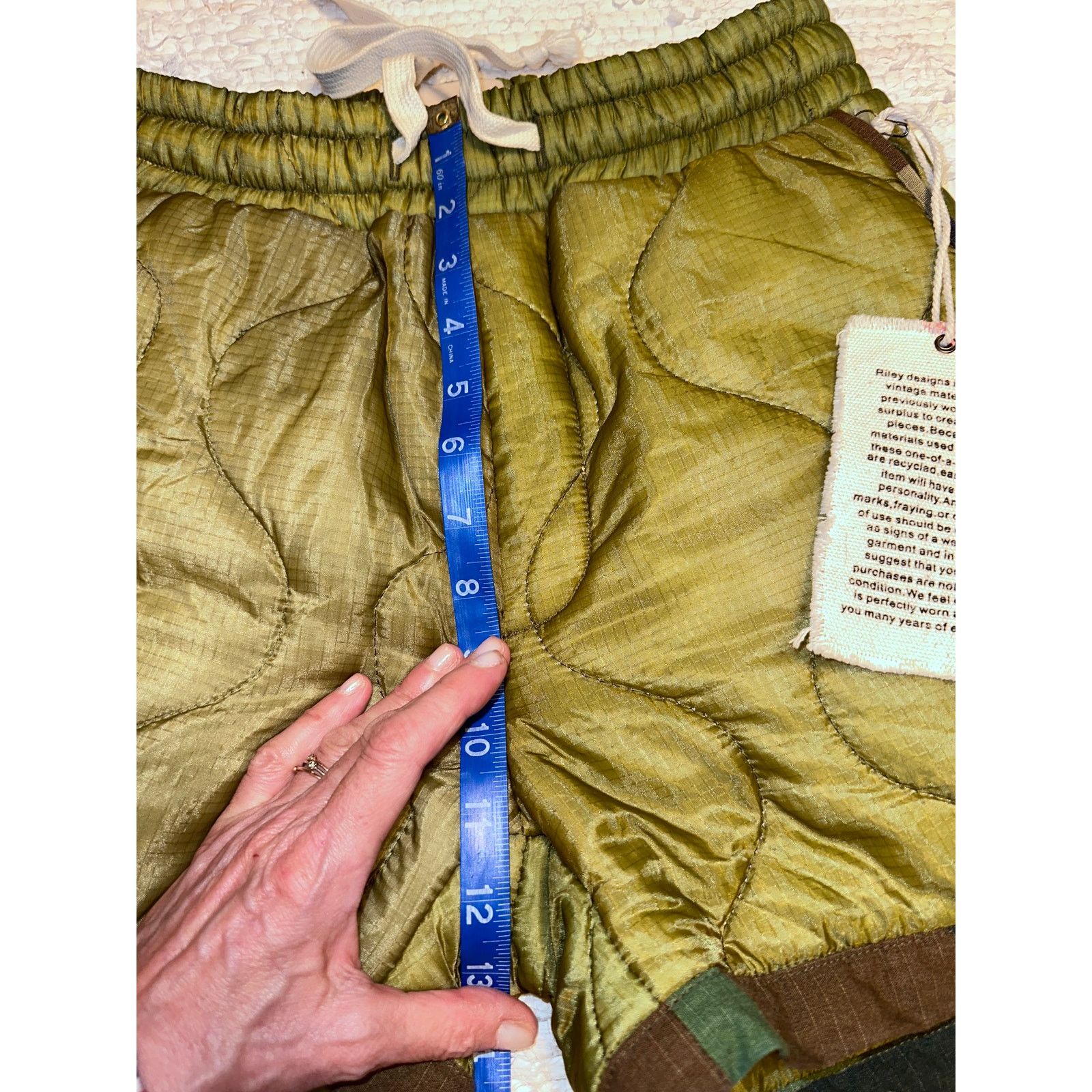 Other NWT RILEY VINTAGE QUILTED ARMY CAMO TRIM SHORTS XS Size 26" / US 2 / IT 38 - 10 Thumbnail