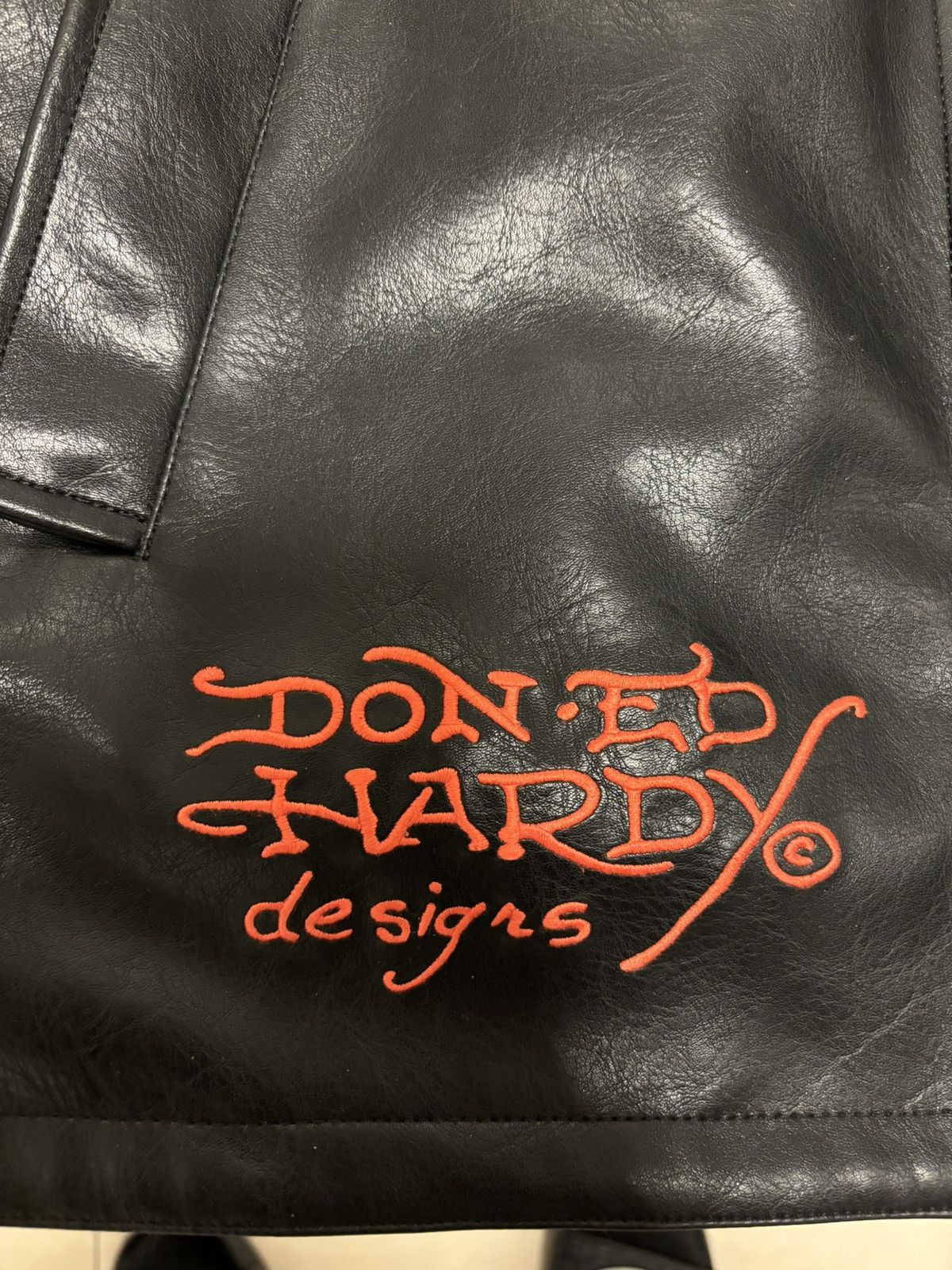Ed Hardy × Unknown London Ed Hardy x Unknown London leather jacket Size US XS / EU 42 / 0 - 5 Thumbnail