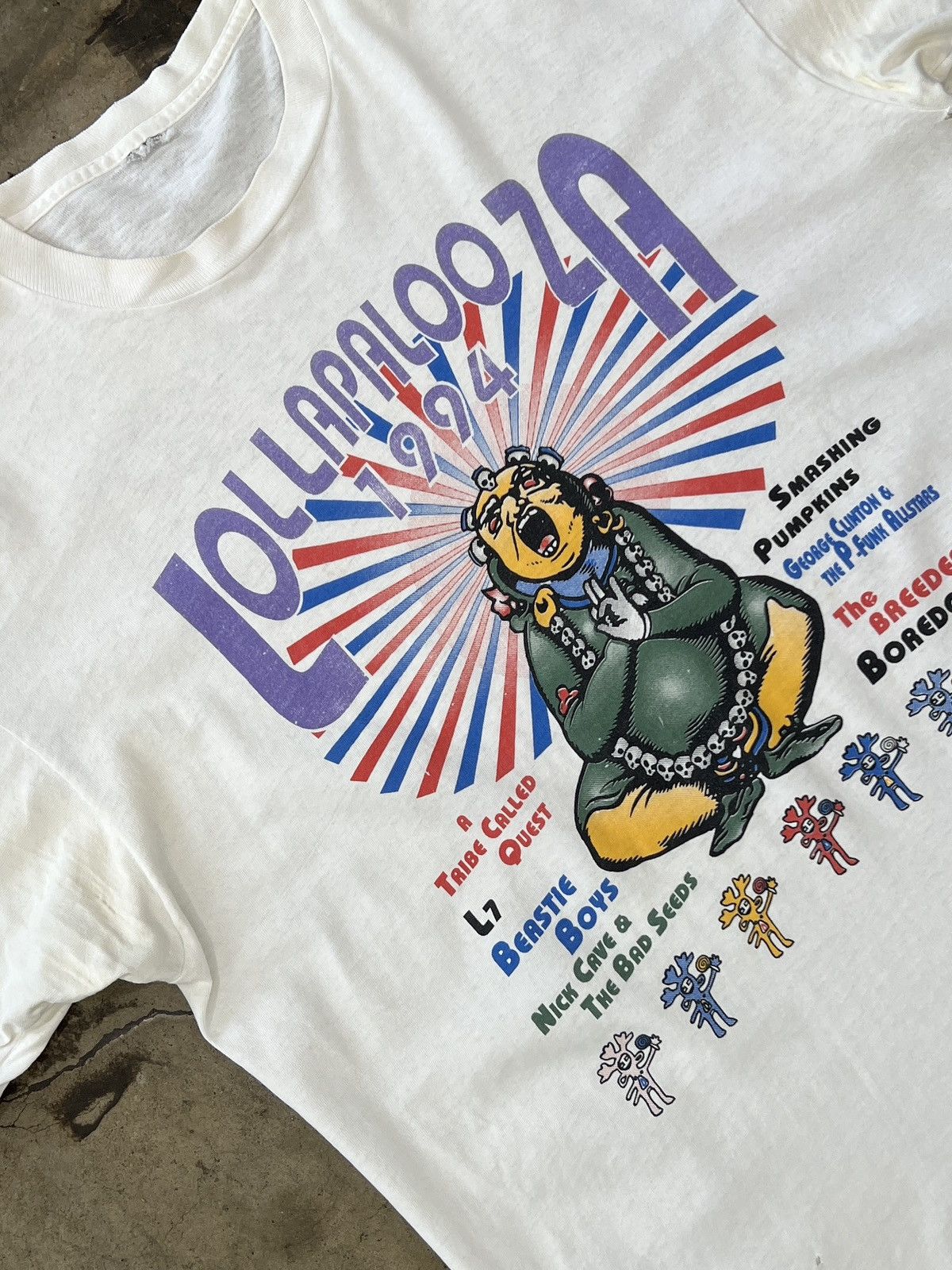 Vintage 1994 Lollapalooza Budda Smashing Pumpkins Tee XL