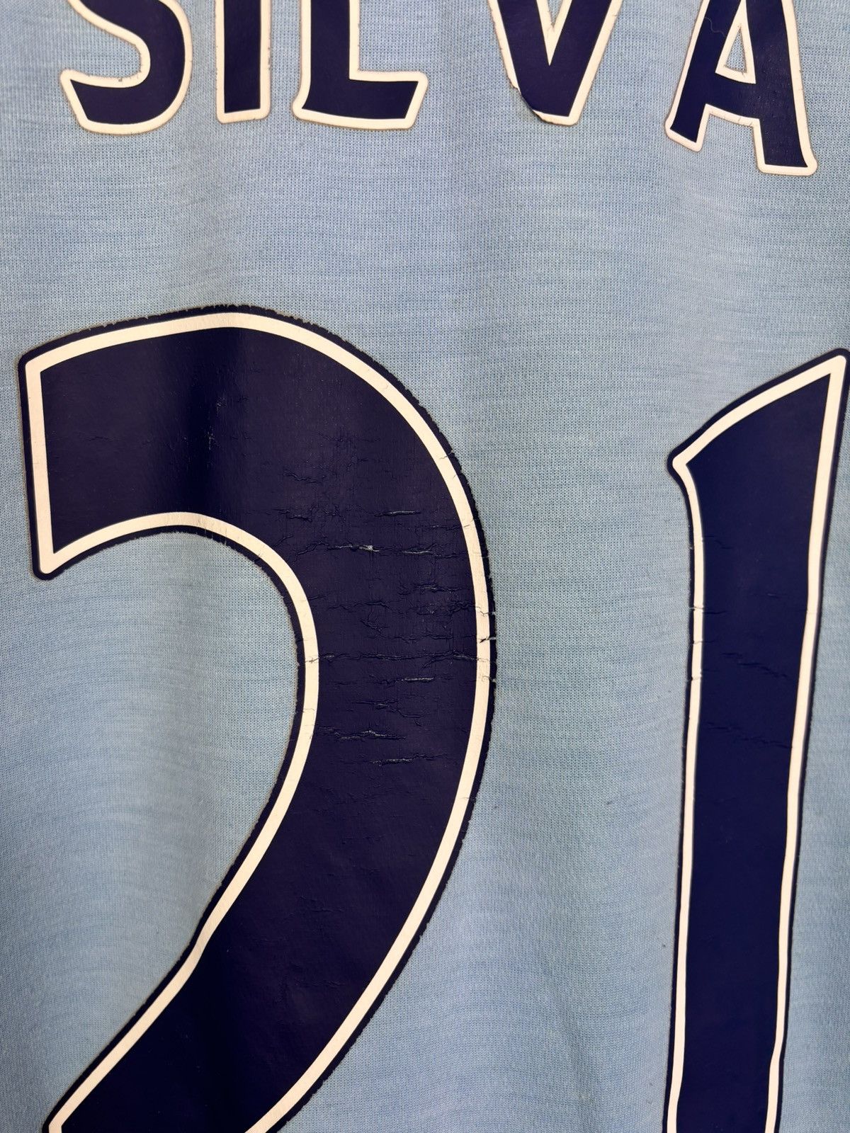 Umbro MANCHESTER CITY #21 SILVA 2011/2012 FOOTBALL SHIRT JERSEY Size US M / EU 48-50 / 2 - 14 Thumbnail