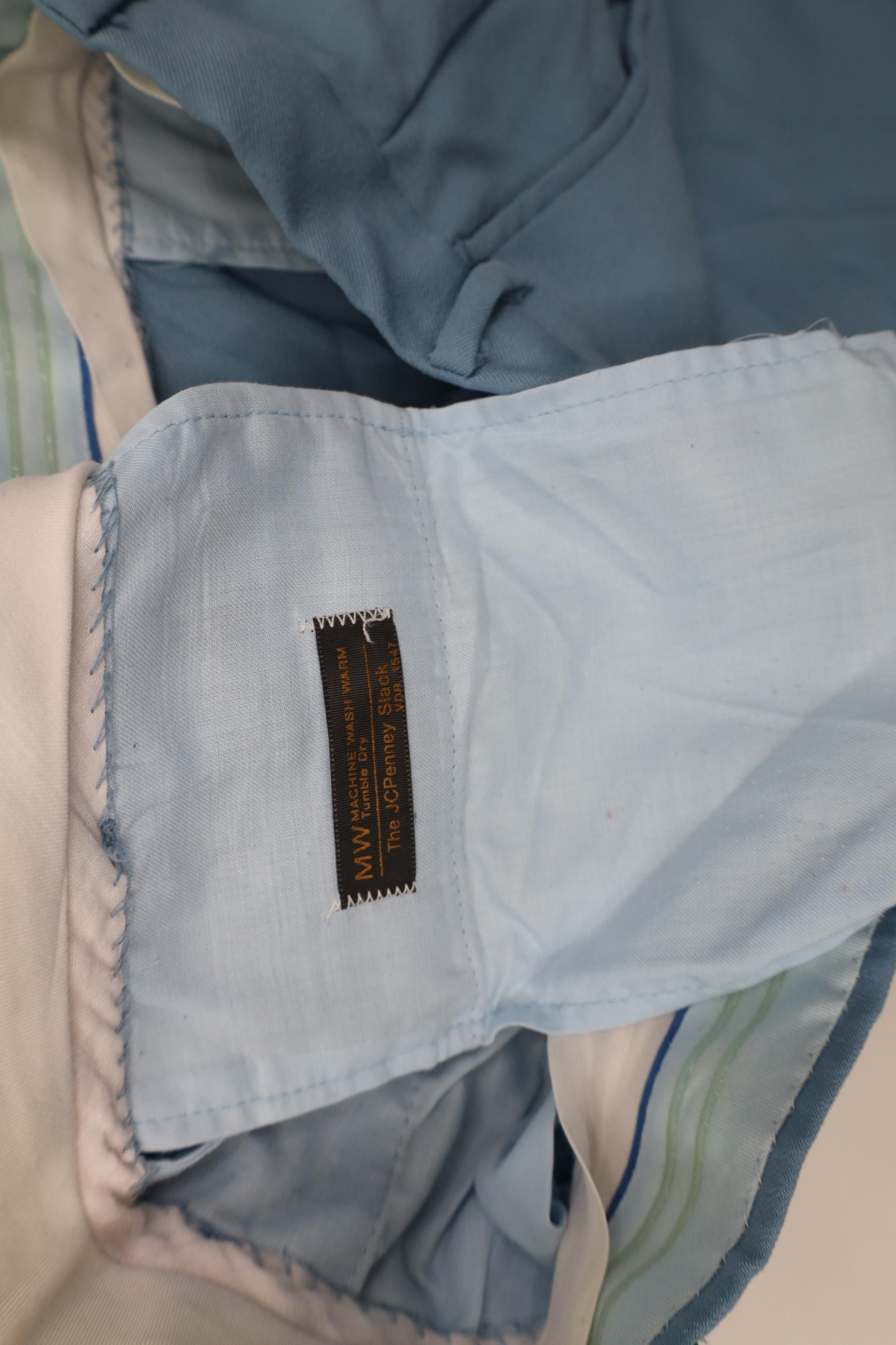 Vintage Vintage 70s Streetwear Bell Bottoms Chino Pants Blue USA Size US 34 / EU 50 - 8 Thumbnail