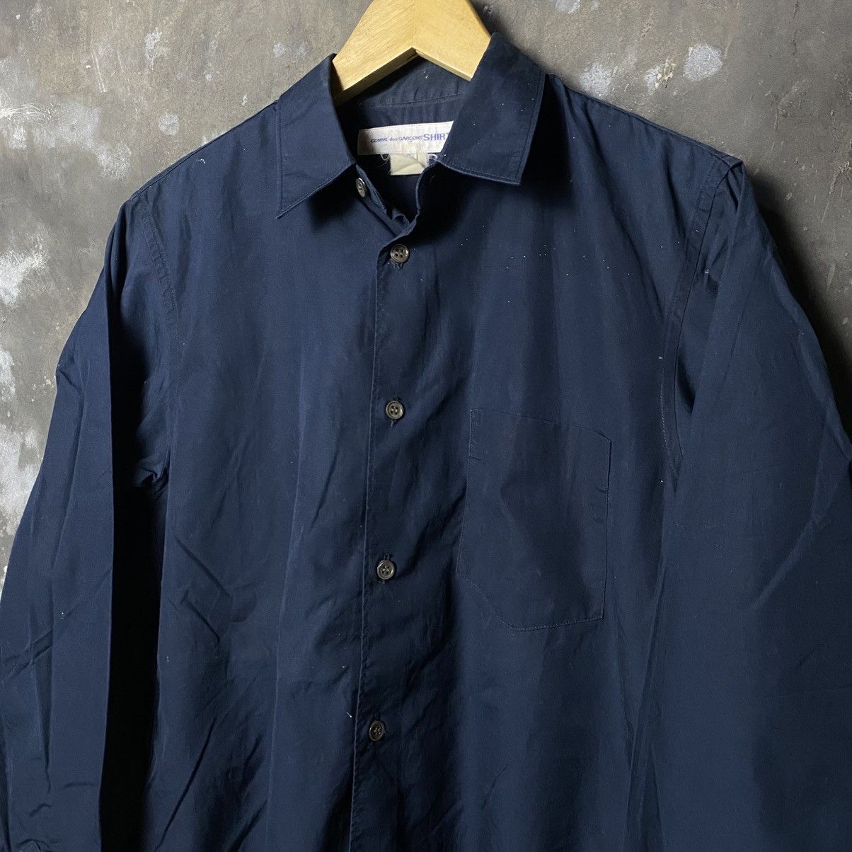 Comme des Garcons Homme vintage comme des garcons navy shirt france made Size US M / EU 48-50 / 2 - 4 Thumbnail