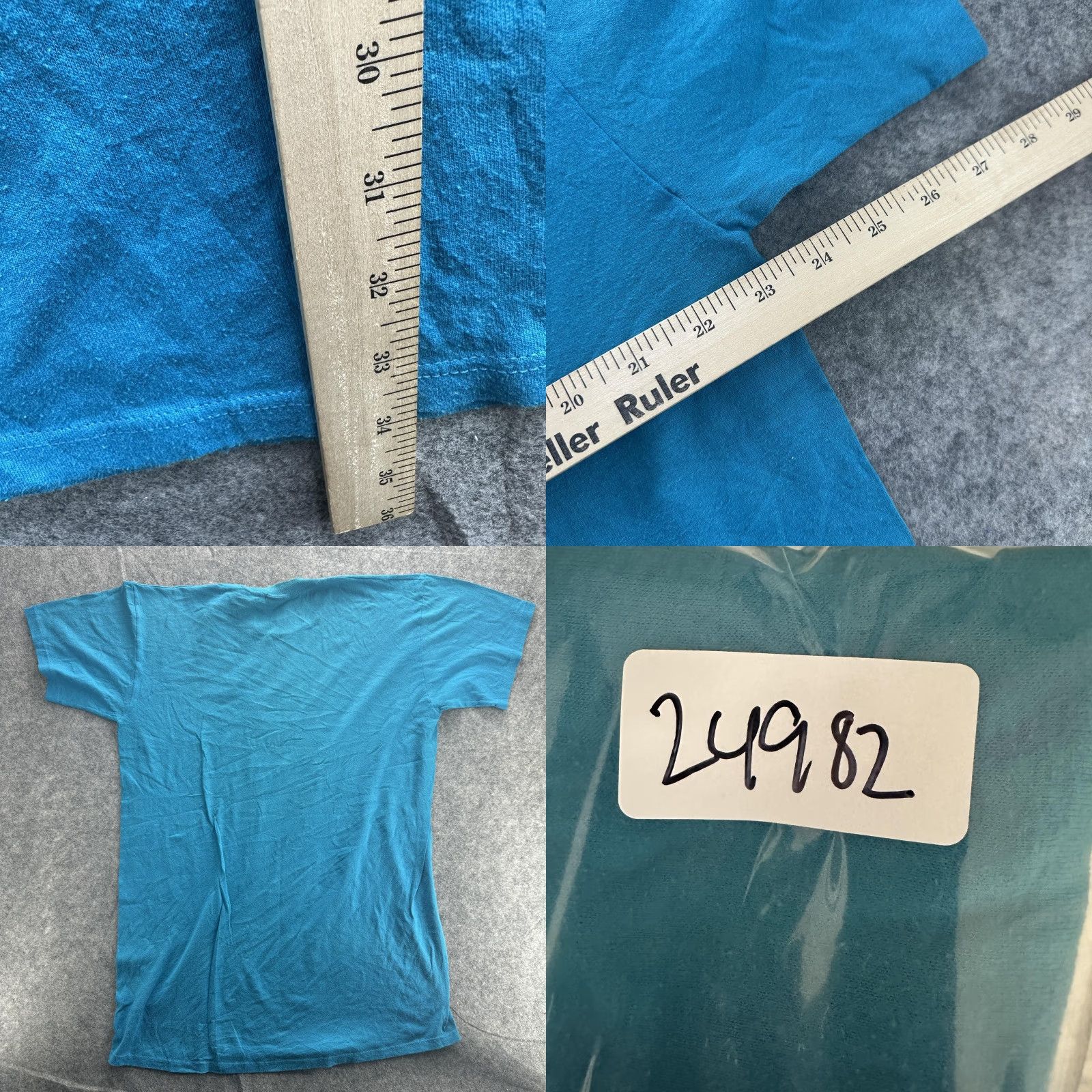 Jerzees VINTAGE Jerzees Shirt Mens One Size Blue Made USA 50/50 Single Stitch Blank 80s XL Adult Mens Blue 80s Shirt Size US XL / EU 56 / 4 - 9 Thumbnail