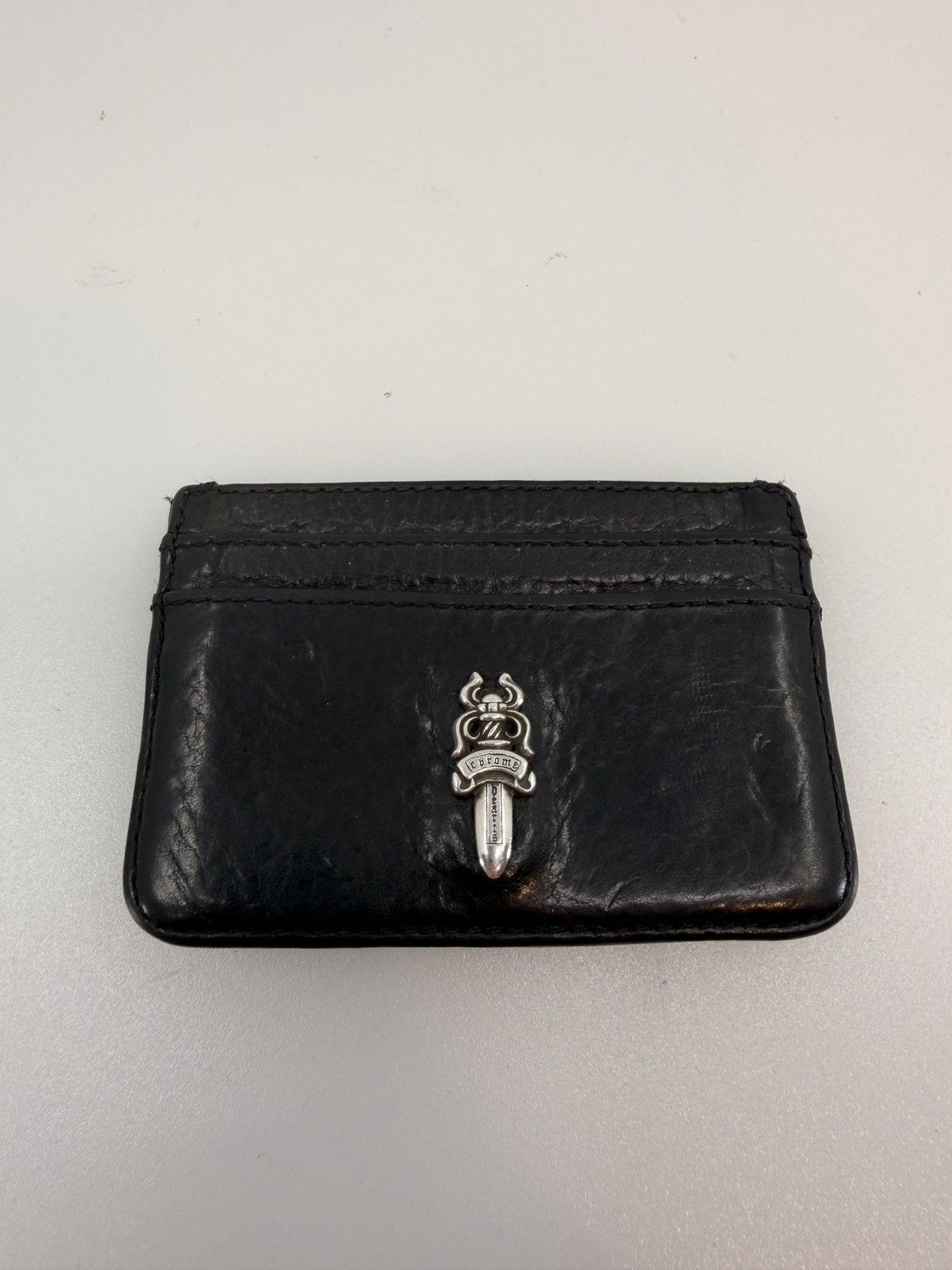 Chrome Hearts CHROME HEARTS Wallet Zip Tiny Coin Case BLACK | Grailed