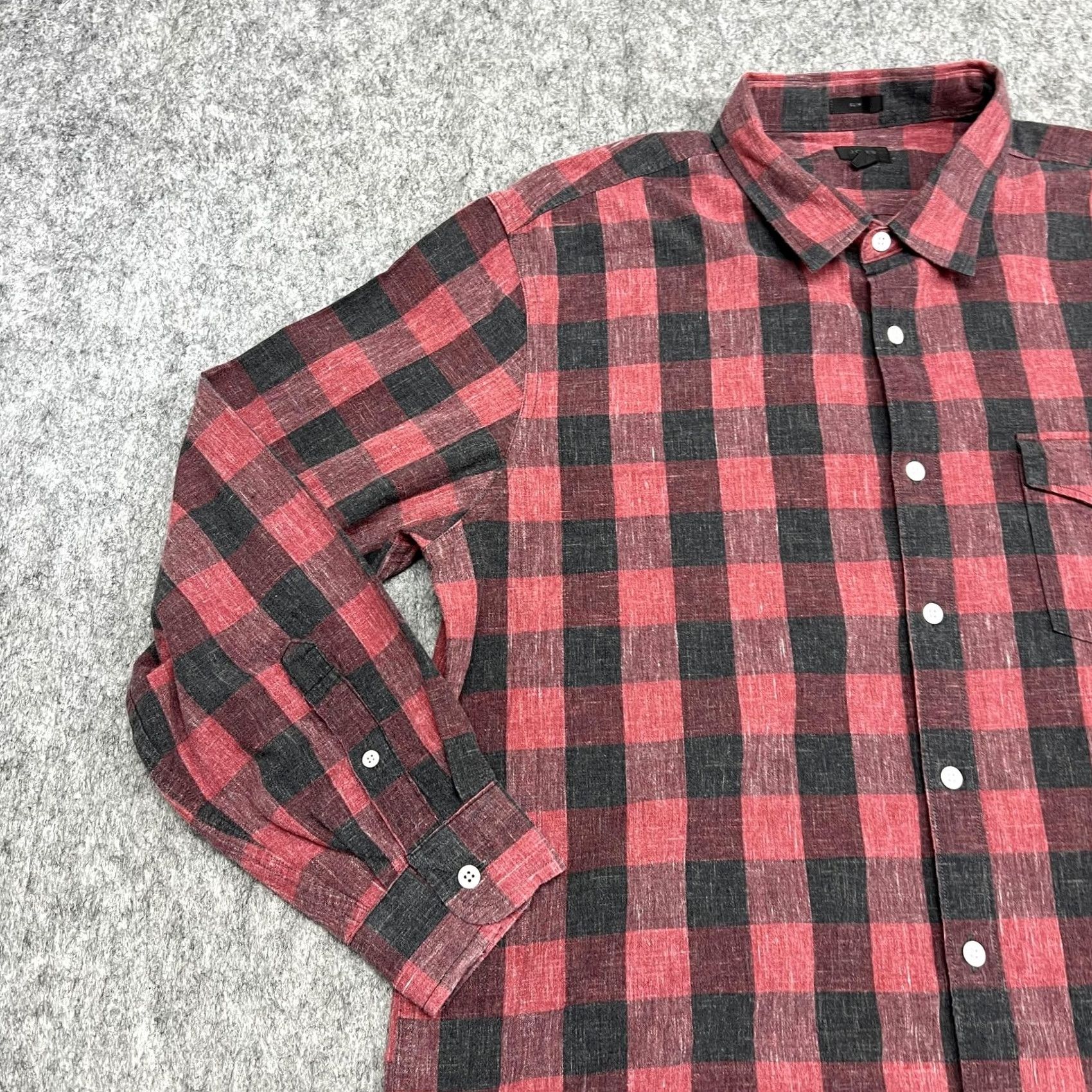 J.Crew J Crew Shirt Mens XL Red Black Buffalo Plaid Flannel Button Down Slim Fit Size US XL / EU 56 / 4 - 5 Thumbnail