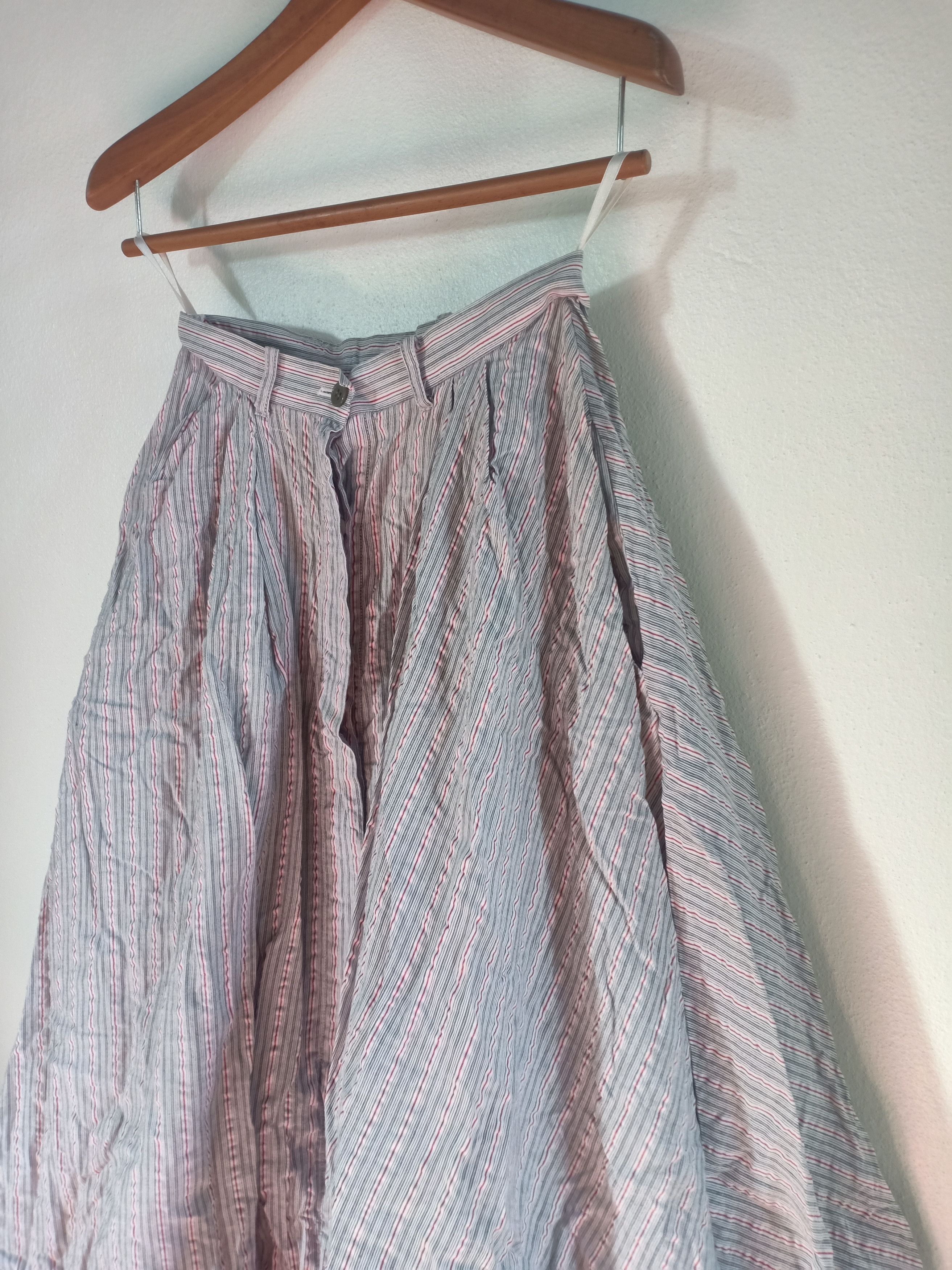 Norma Kamali NORMA KAMALI midi stripes skirt Size 24" / US 00 / IT 34 - 2 Thumbnail