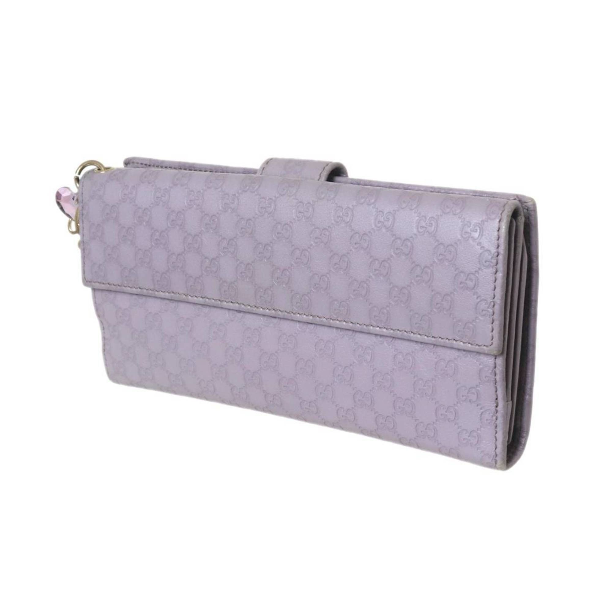 Gucci Gucci Long Wallet W Guccissima Purple Gray 282540-2778 Size ONE SIZE - 1 Thumbnail