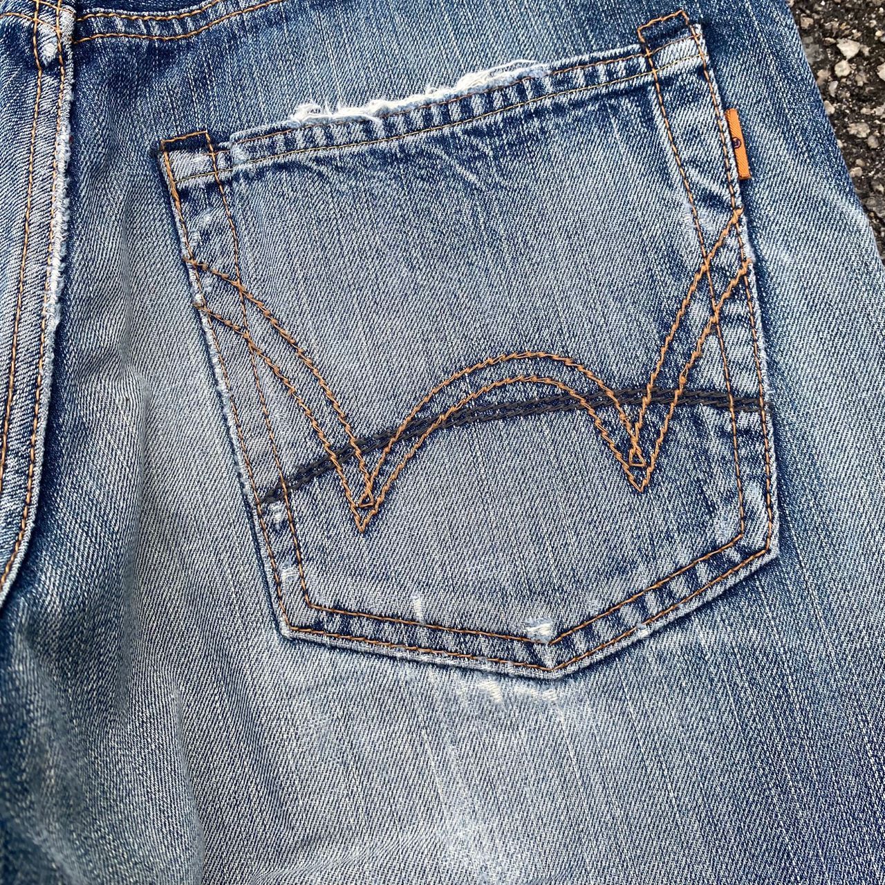 Edwin Vintage Edwin Selvegde Redline Distressed Denim Size US 31 - 12 Thumbnail