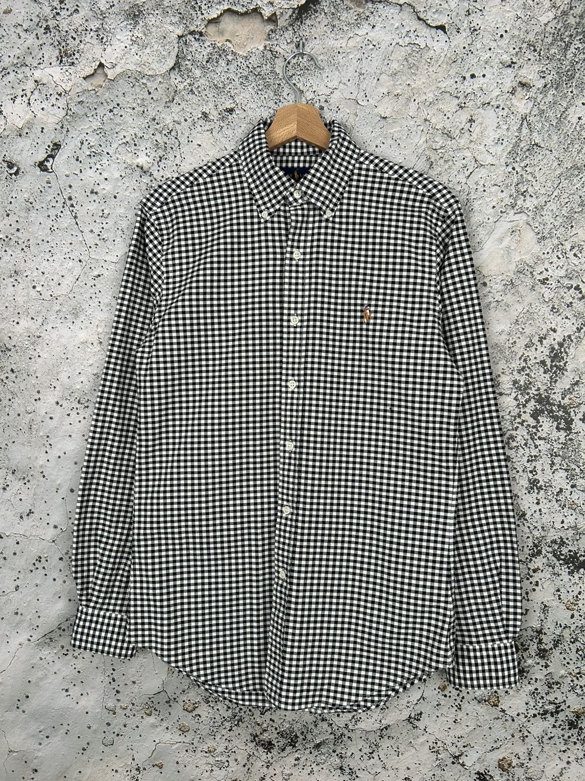 Ralph Lauren Vintage Polo Ralph Lauren Checkered Black White Shrit Size US S / EU 44-46 / 1 - 1 Thumbnail