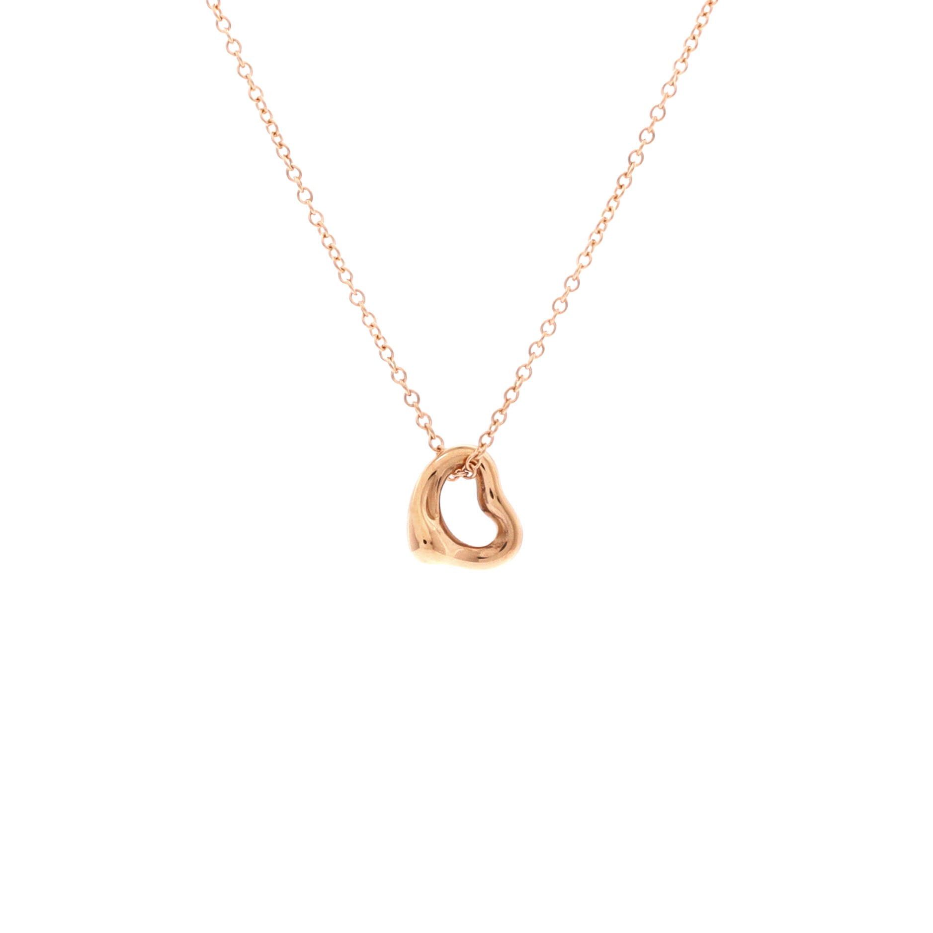 Tiffany & Co. Elsa Peretti Open Heart Pendant Necklace Size ONE SIZE - 1 Thumbnail
