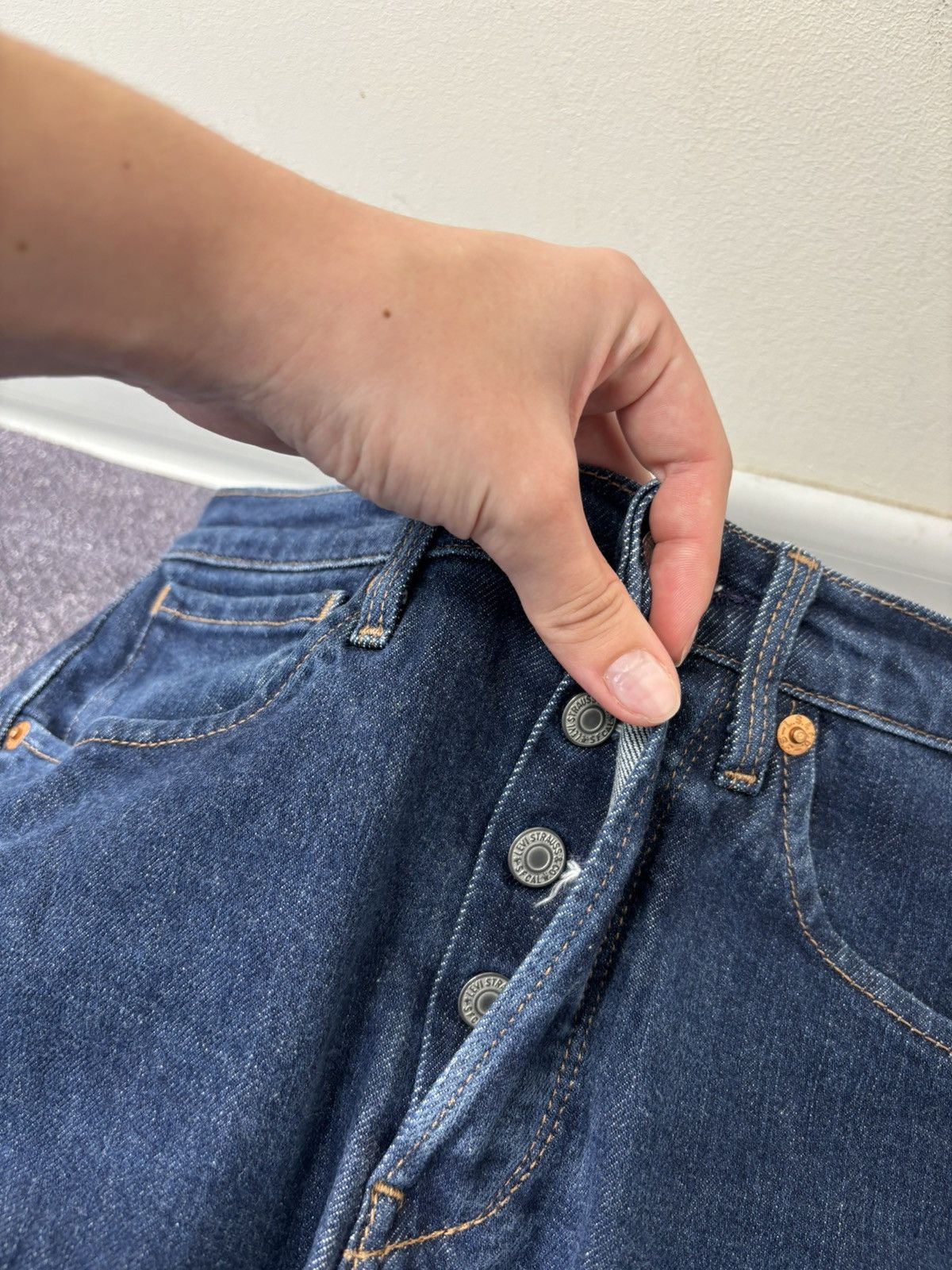 Levi's Levi’s Premium LEJ 502 Engineered Rare Slim Blue Denim Jeans Size US 28 / EU 44 - 12 Thumbnail