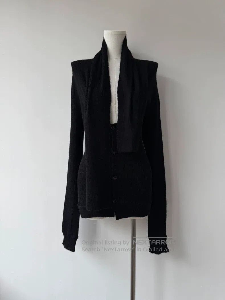 Yohji Yamamoto Yohji Yamamoto size 3 16SS Show Shaped Rib Collar Wool Card Size L / US 10 / IT 46 - 8 Thumbnail
