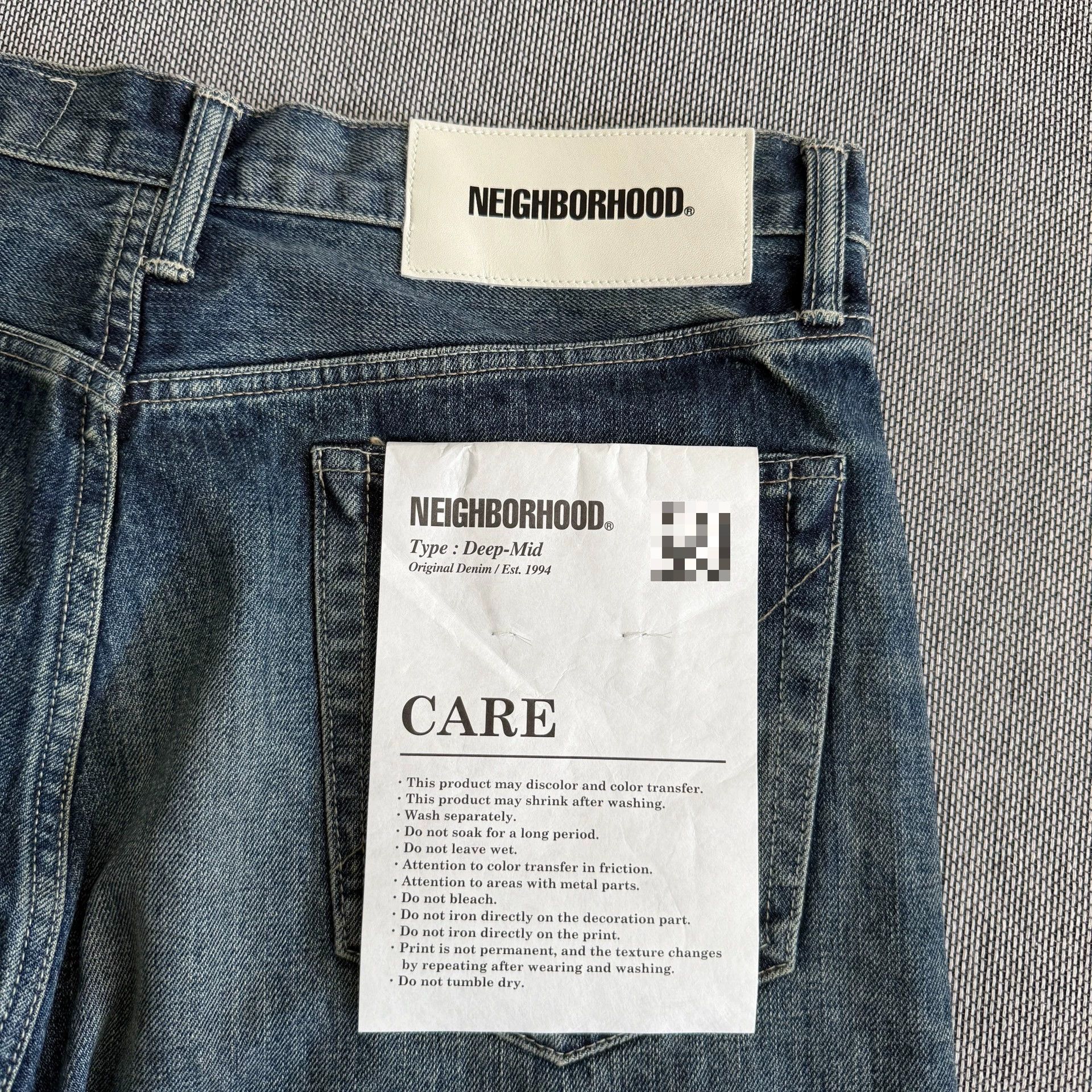 Neighborhood Neighborhood 22aw Dp-Mid Base Wash Straight Jeans Size US 36 / EU 52 - 4 Thumbnail