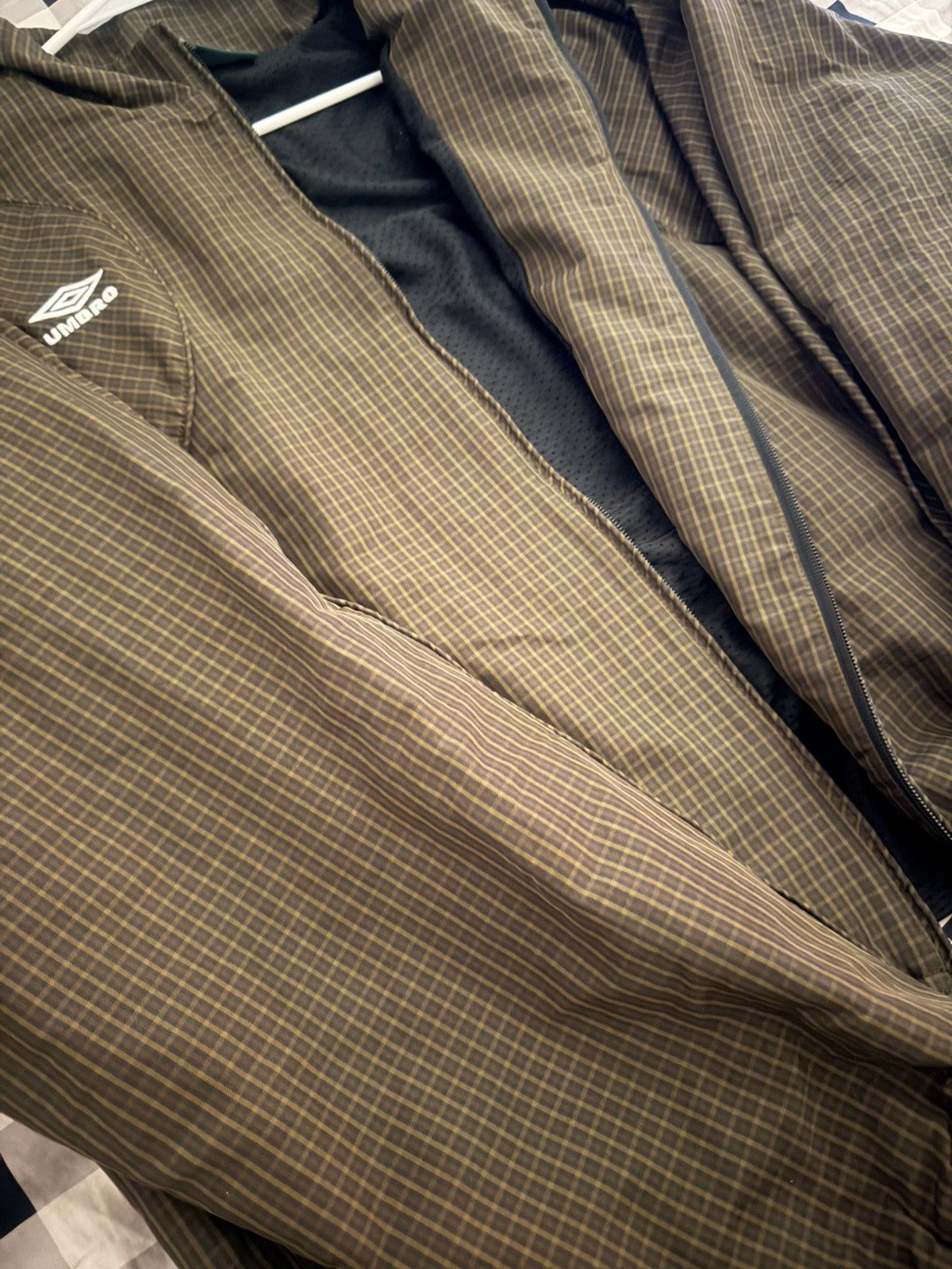 Umbro Umbro Brown Mini Check Track Jacket Size US L / EU 52-54 / 3 - 4 Thumbnail