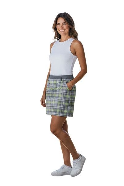 Other NWT NIVO Women's Caitie Golf Skort Plaid Pickleball Tennis Size 28" / US 6 / IT 42 - 4 Thumbnail